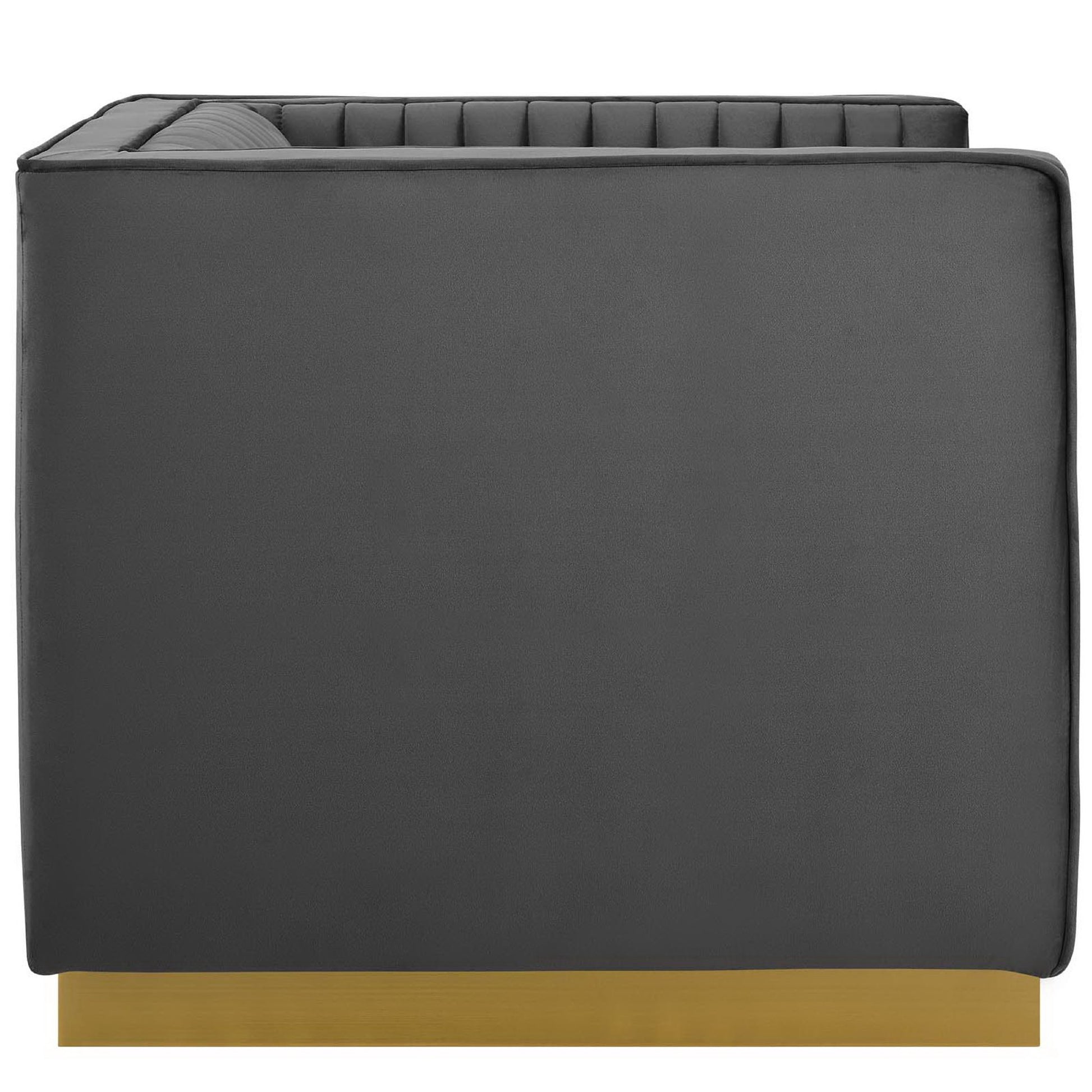 Sanguine Vertical Channel Tufted Accent Performance Velvet Armchair by Modway - Best Buy Furniture