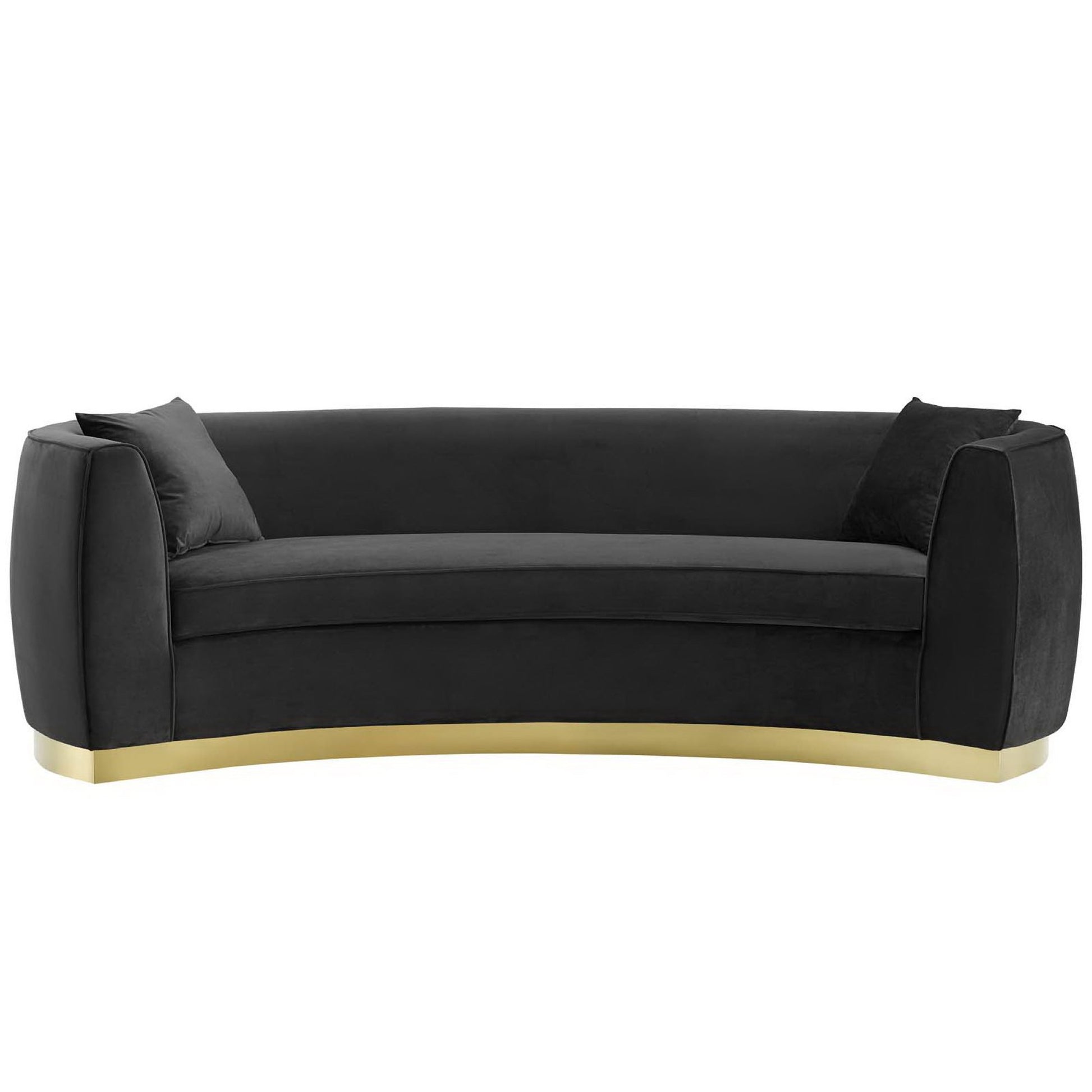 Resolute Curved Performance Velvet Sofa by Modway - Best Buy Furniture