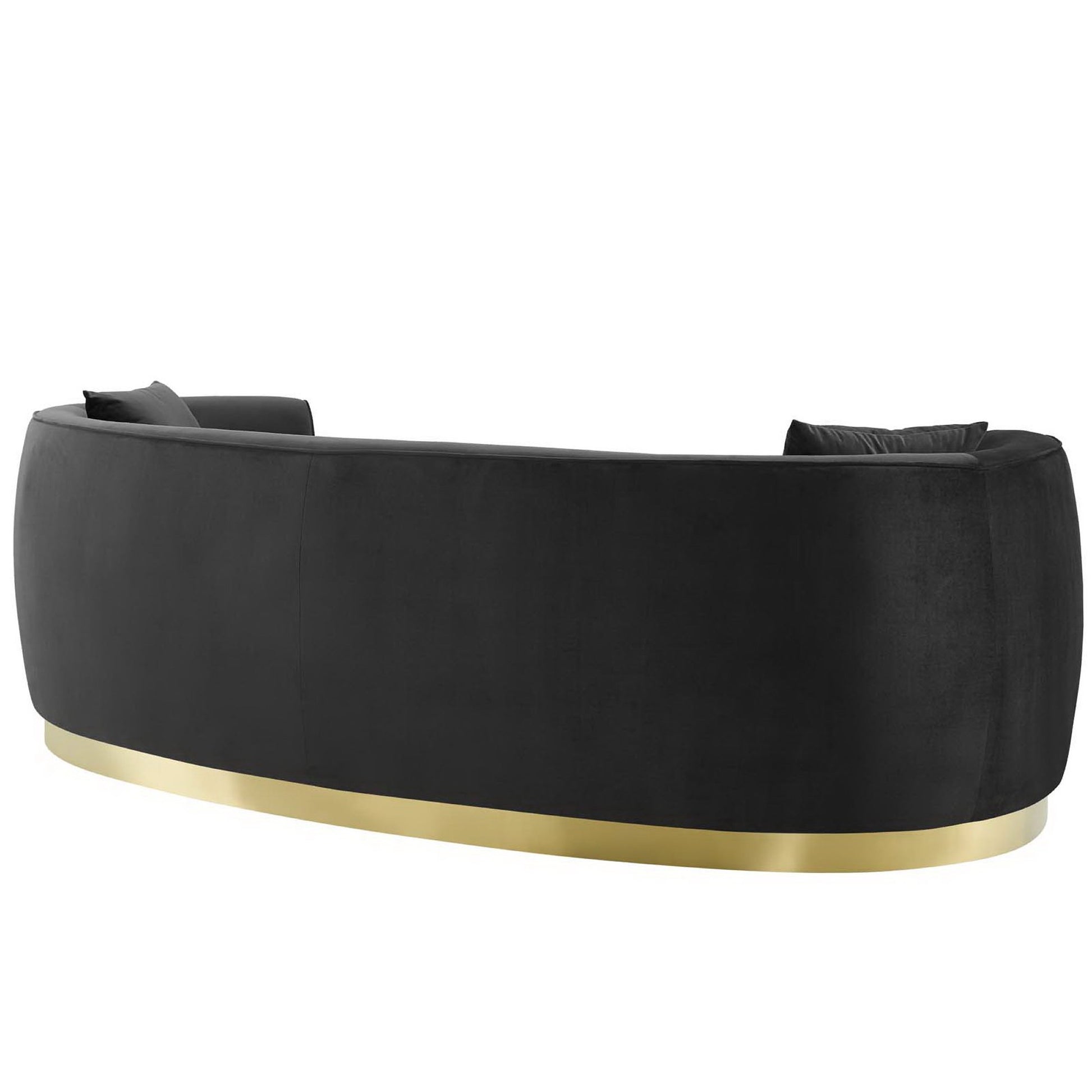 Resolute Curved Performance Velvet Sofa by Modway - Best Buy Furniture