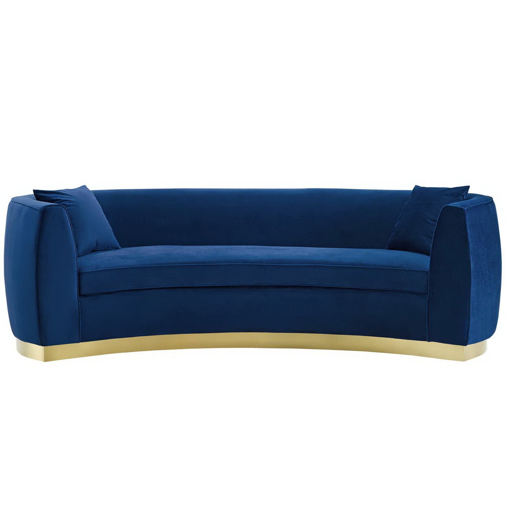Resolute Curved Performance Velvet Sofa by Modway - Best Buy Furniture