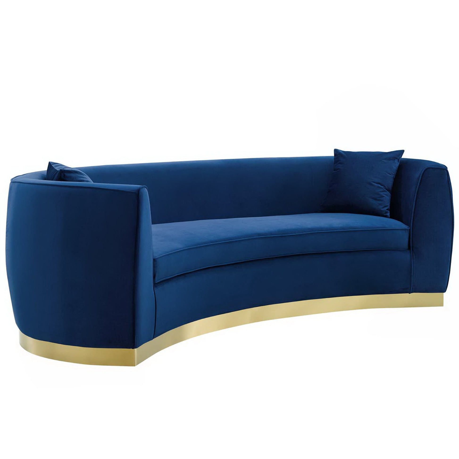 Resolute Curved Performance Velvet Sofa by Modway - Best Buy Furniture