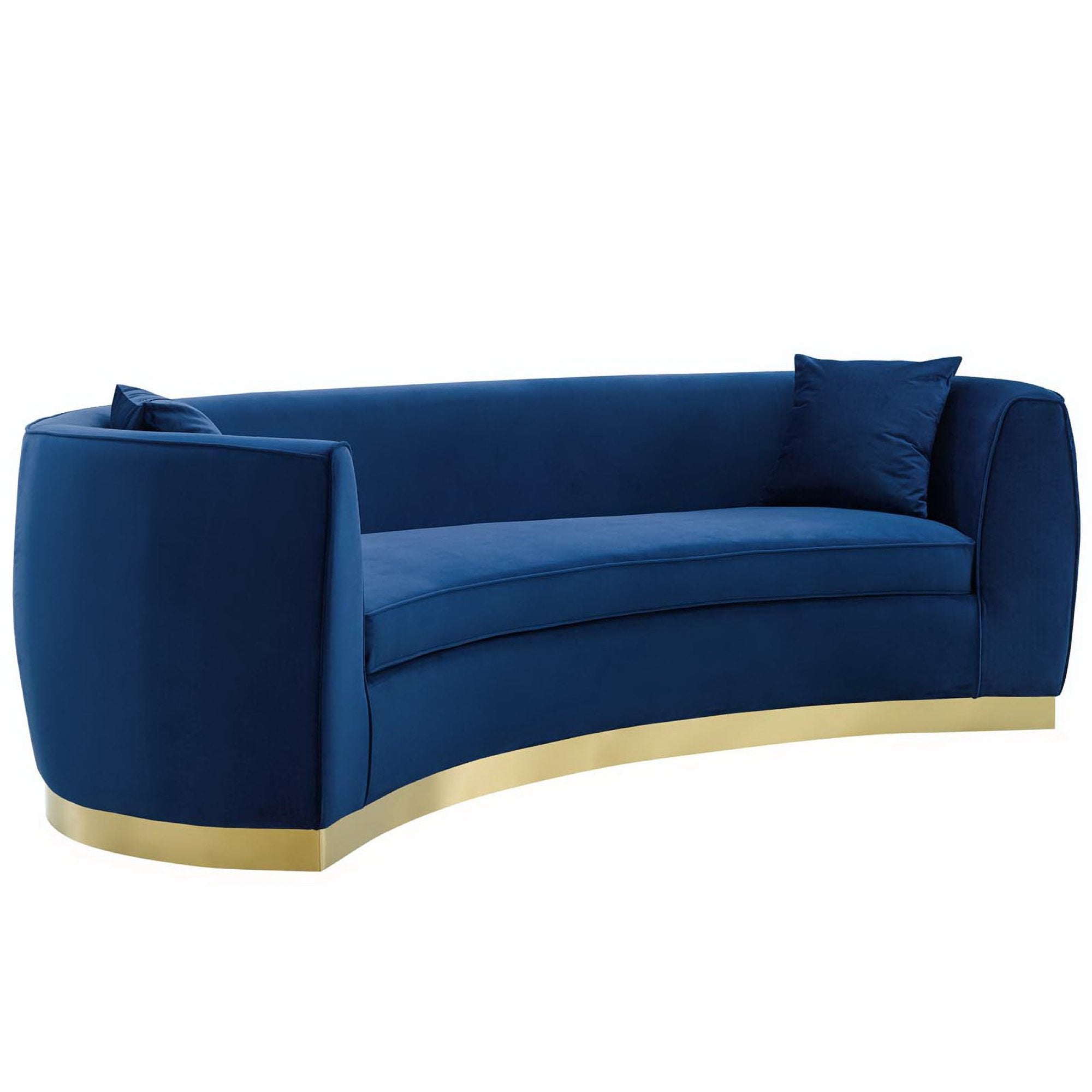 Resolute Curved Performance Velvet Sofa by Modway - Best Buy Furniture