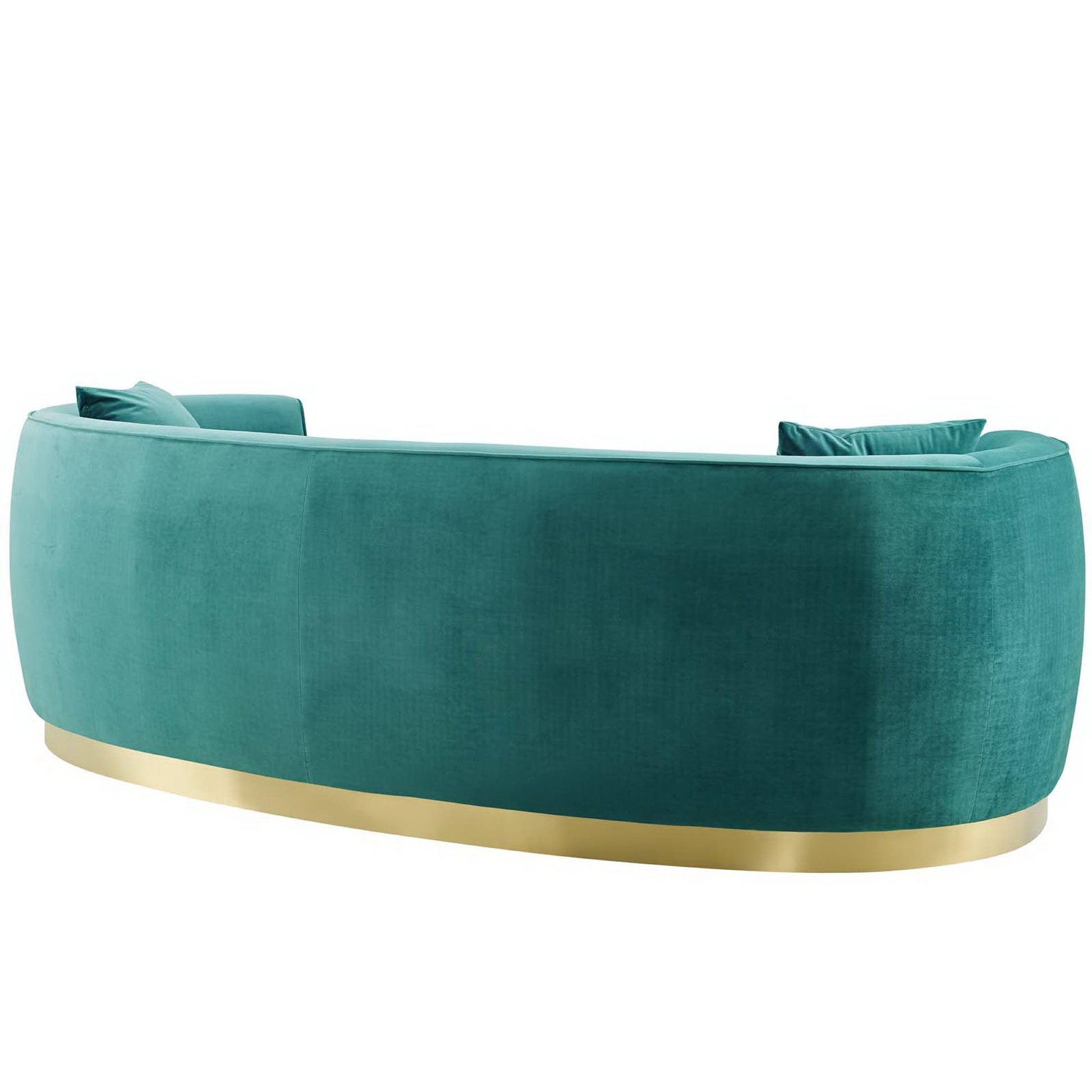 Resolute Curved Performance Velvet Sofa by Modway - Best Buy Furniture