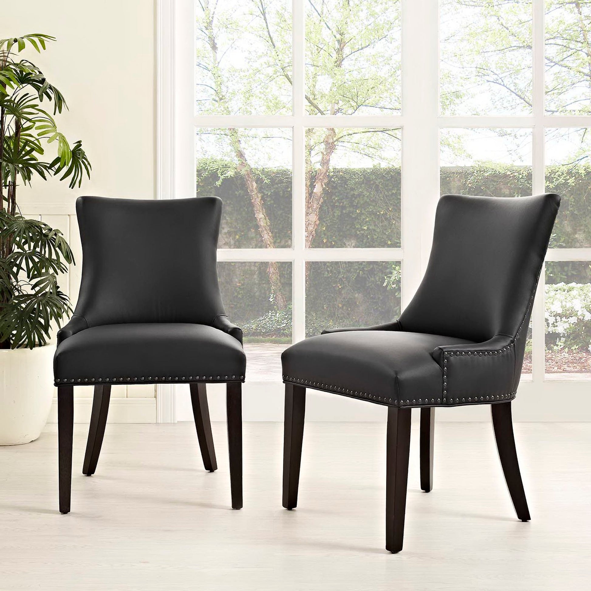Marquis Faux Leather Dining Chair Set of 2 by Modway - Best Buy Furniture