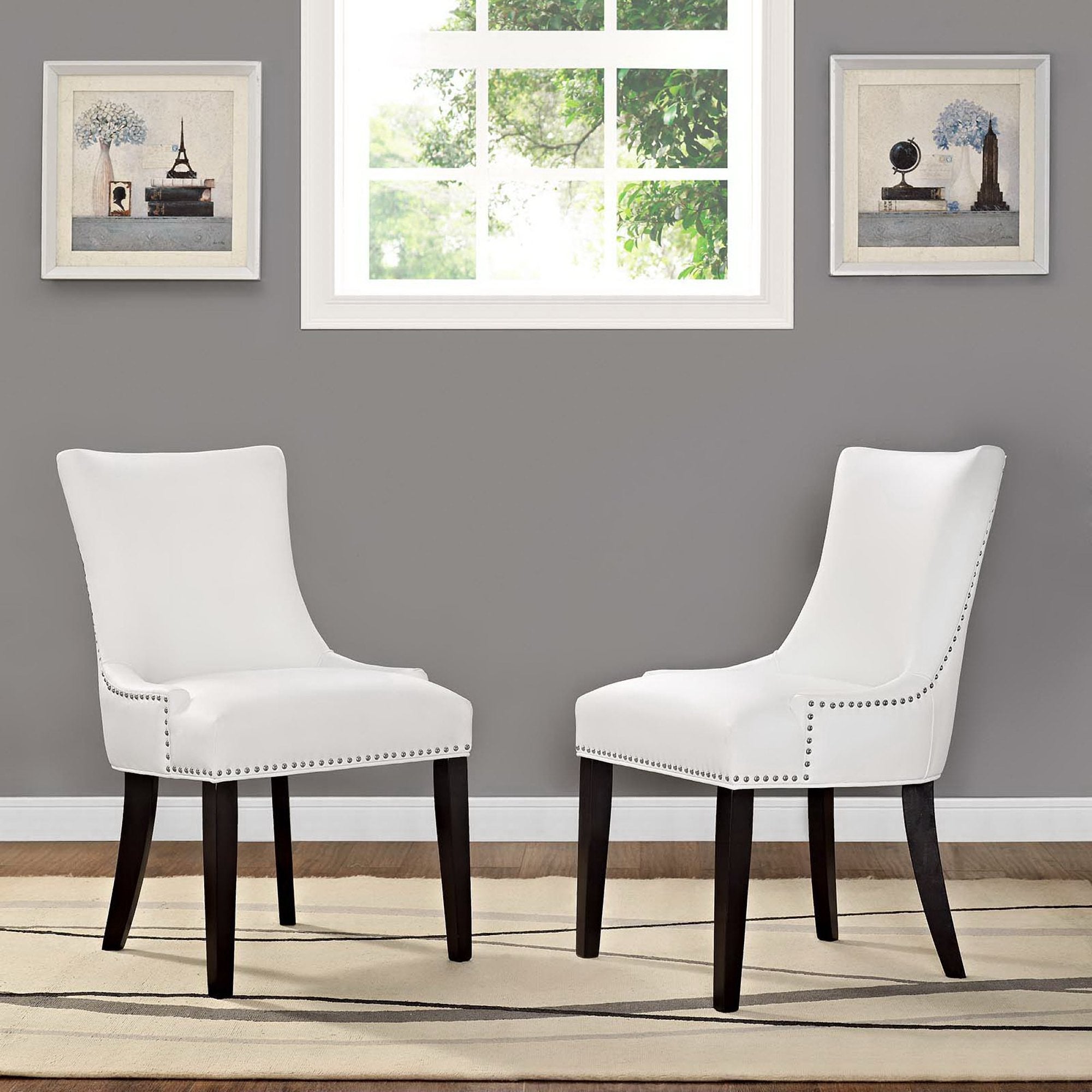 Marquis Faux Leather Dining Chair Set of 2 by Modway - Best Buy Furniture