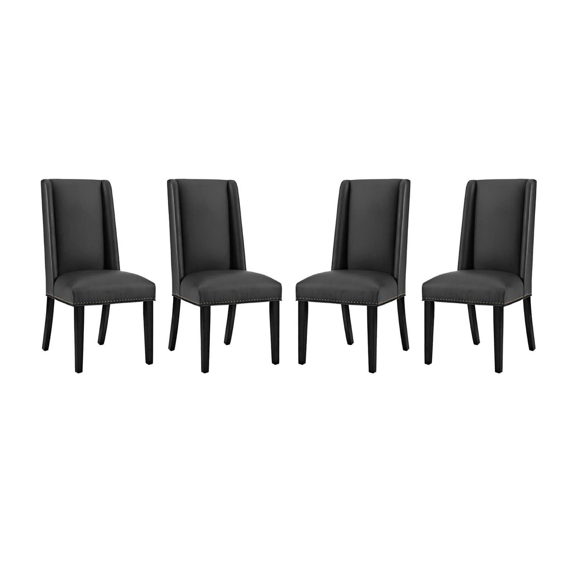 Baron Vinyl Dining Chair Set of 4 by Modway - Best Buy Furniture