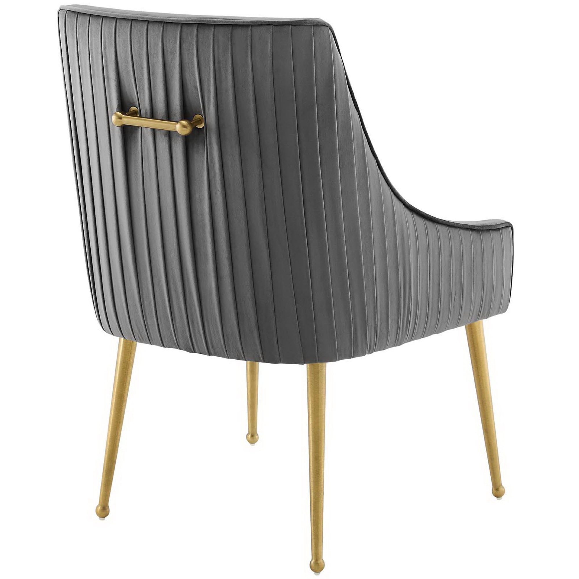 Discern Pleated Back Upholstered Performance Velvet Dining Chair by Modway - Best Buy Furniture