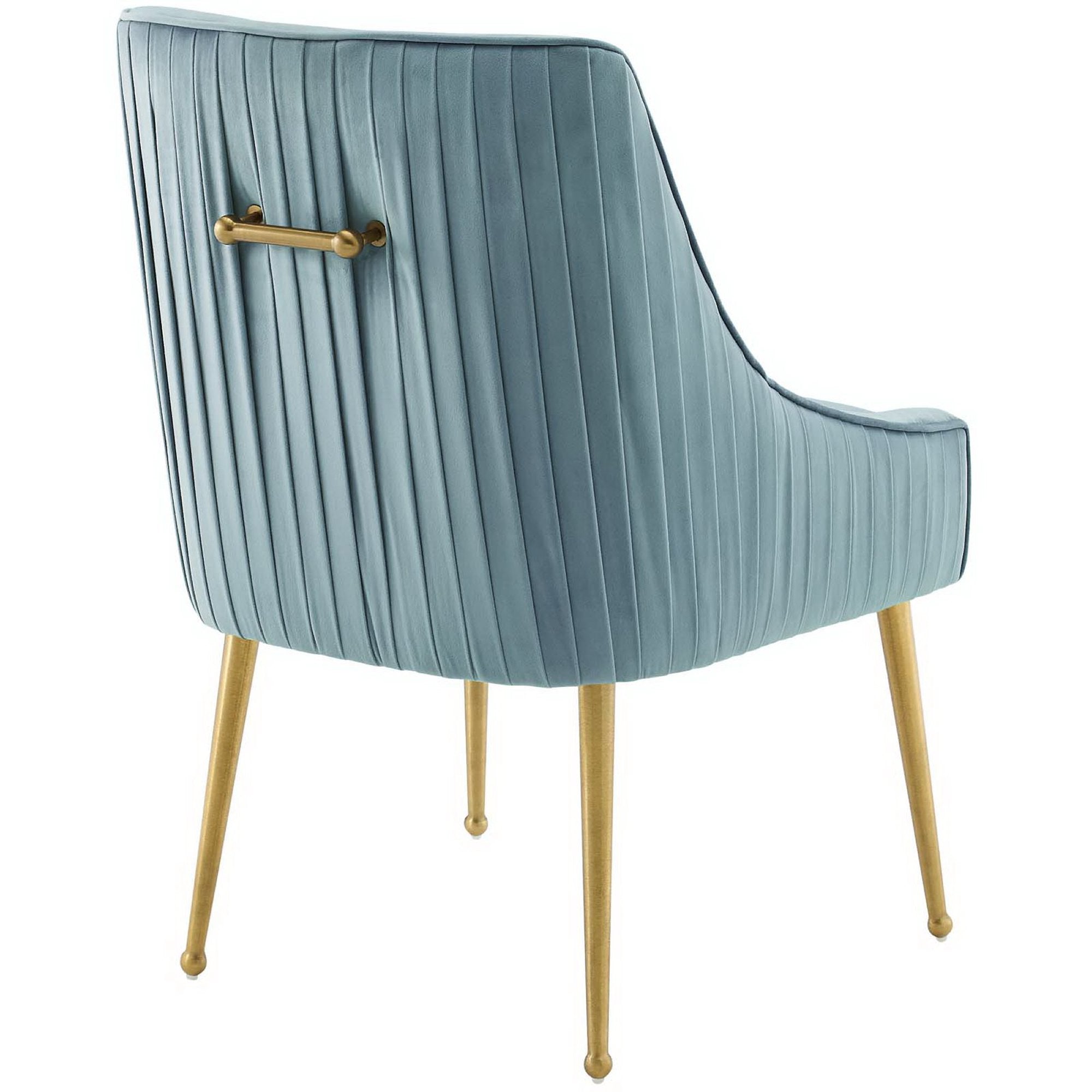 Discern Pleated Back Upholstered Performance Velvet Dining Chair by Modway - Best Buy Furniture
