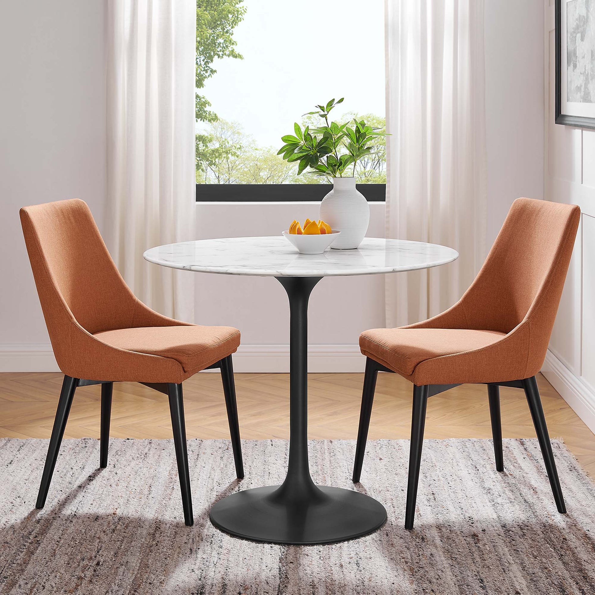 Lippa 36" Round Faux Marble Dining Table by Modway - Best Buy Furniture