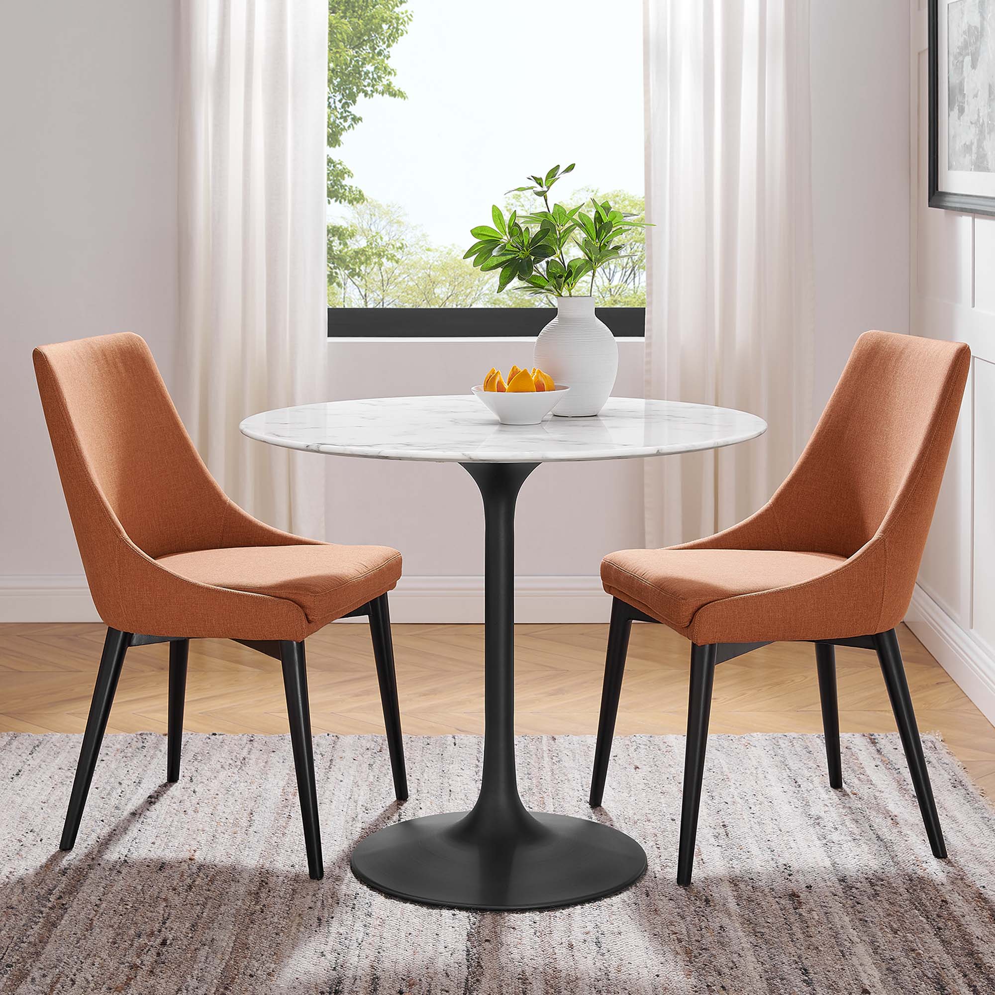 Lippa 36" Round Faux Marble Dining Table by Modway - Best Buy Furniture