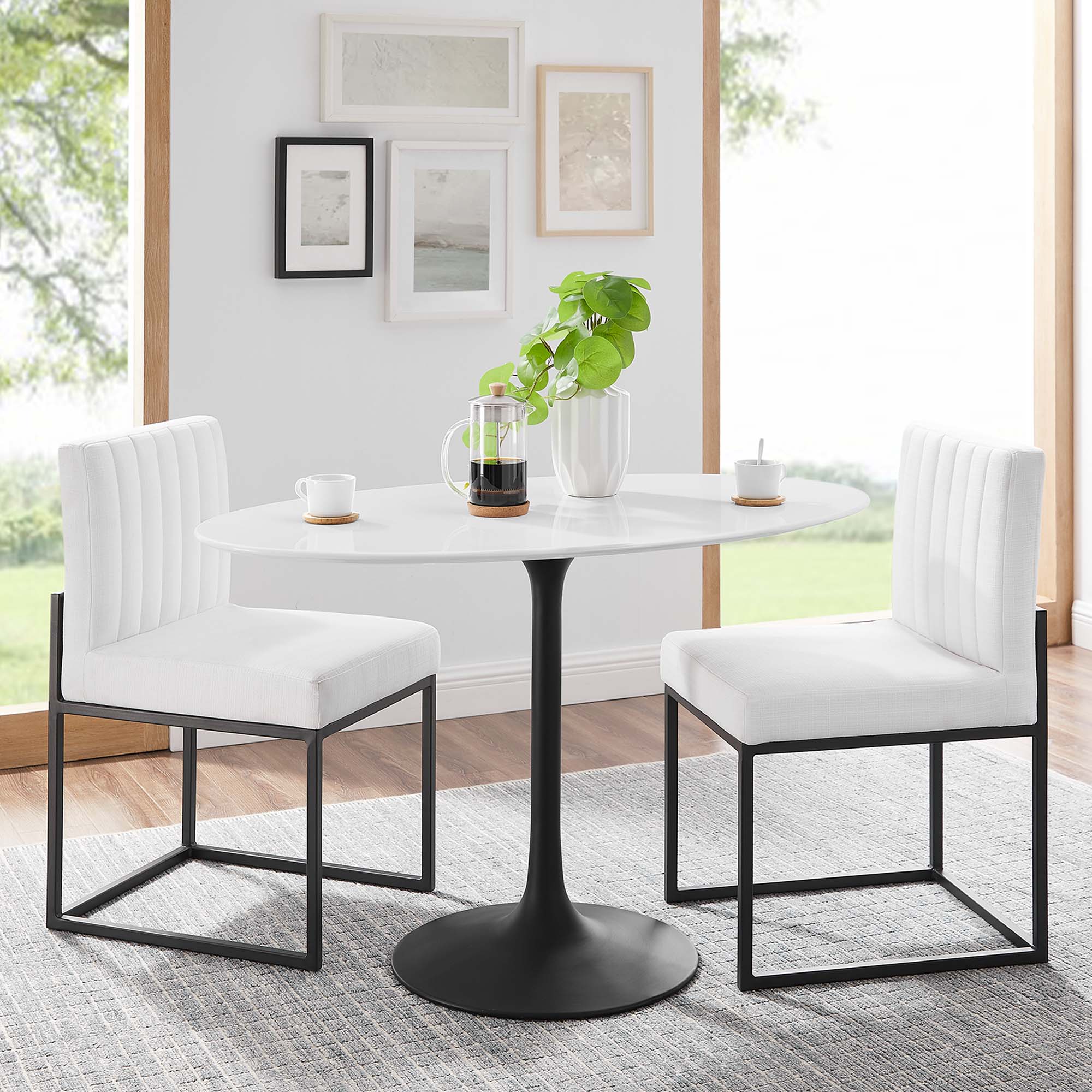Lippa 48" Oval Wood Dining Table by Modway - Best Buy Furniture