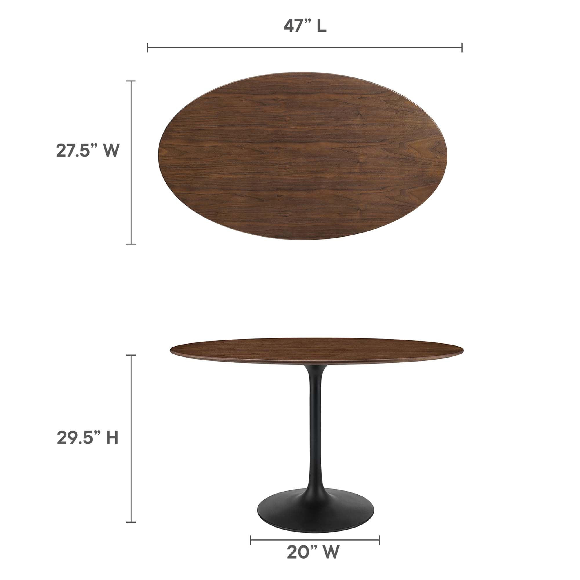 Lippa 48" Oval Wood Dining Table by Modway - Best Buy Furniture