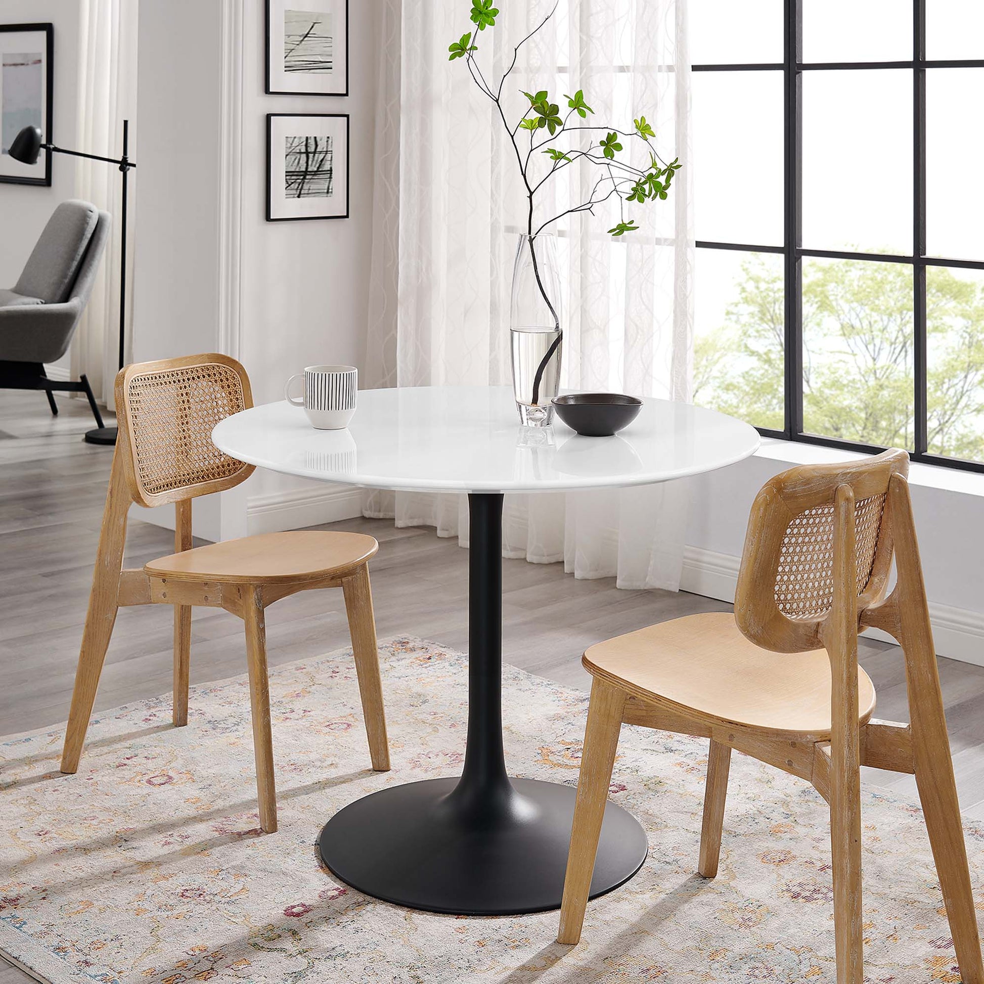 Lippa 40" Round Wood Dining Table by Modway - Best Buy Furniture
