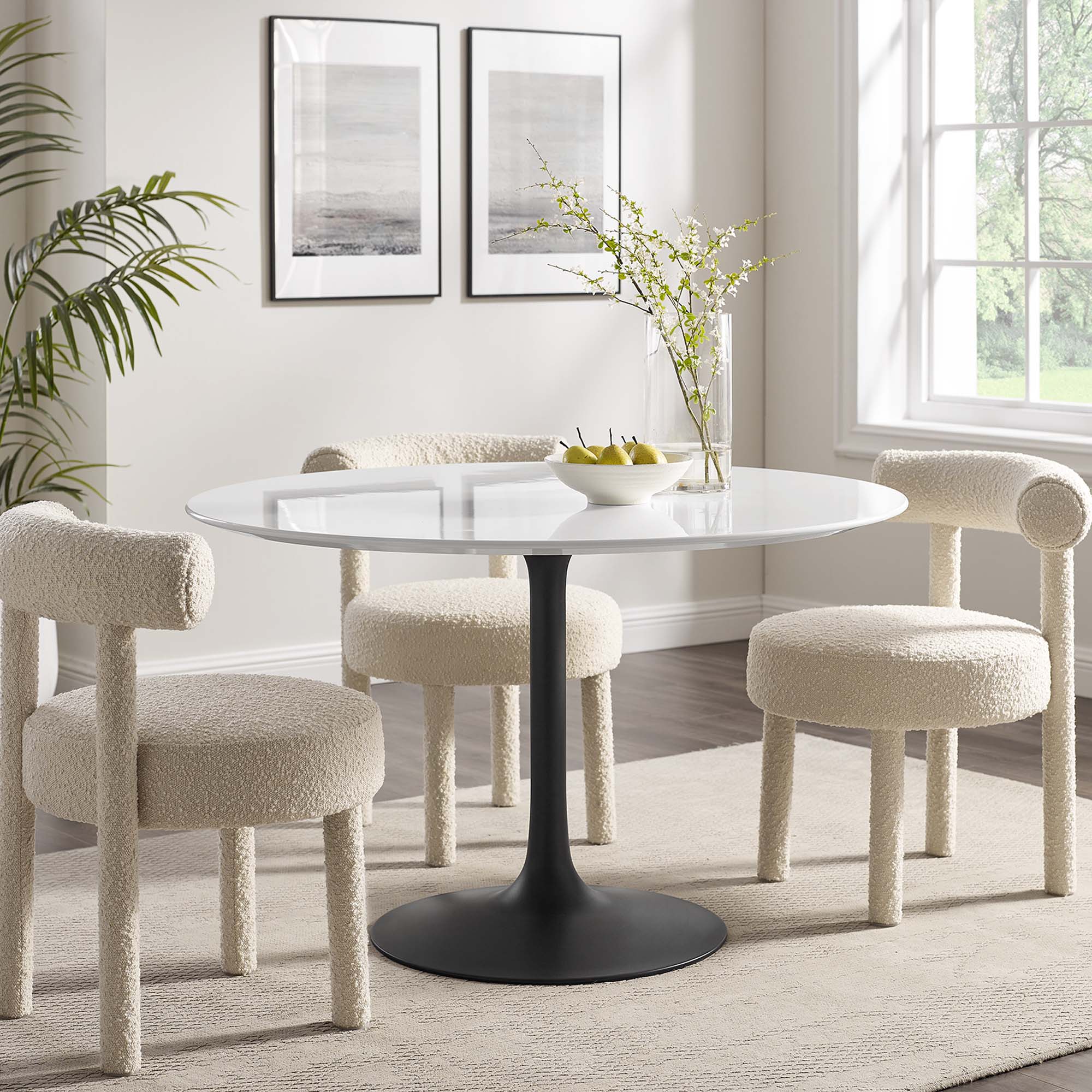 Lippa 48" Round Wood Dining Table by Modway - Best Buy Furniture