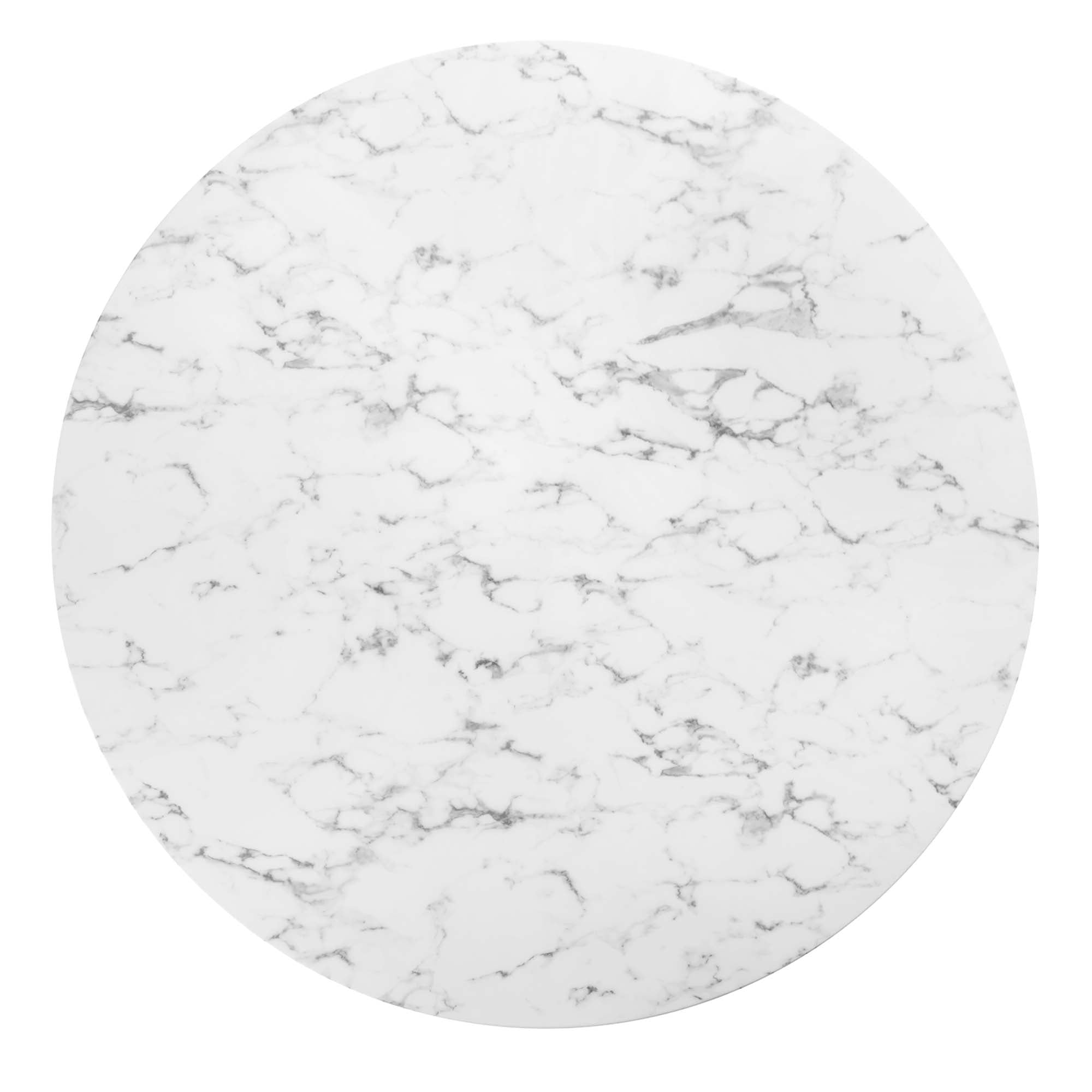Lippa 60" Round Faux Marble Dining Table by Modway - Best Buy Furniture