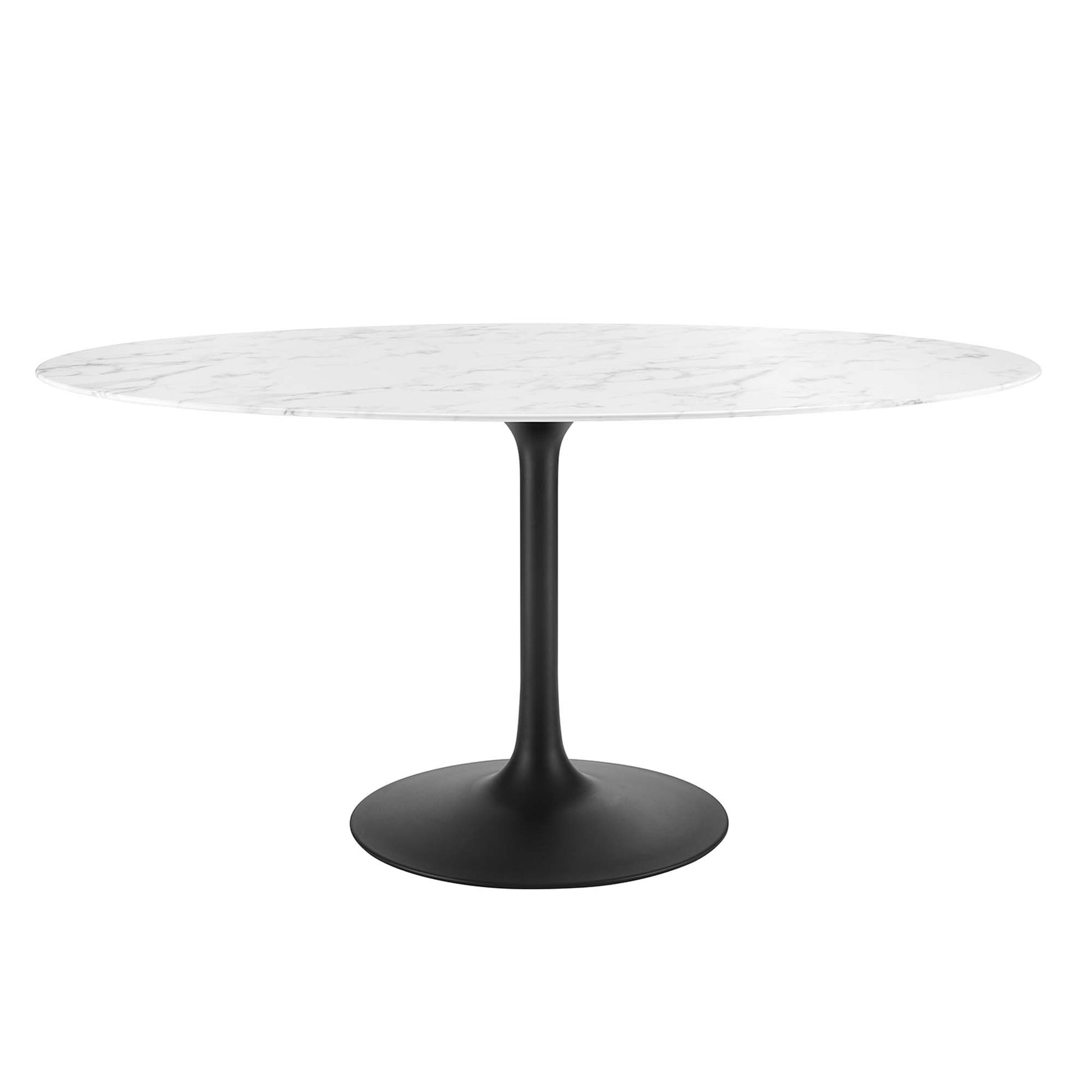 Lippa 60" Oval Faux Marble Dining Table by Modway - Best Buy Furniture