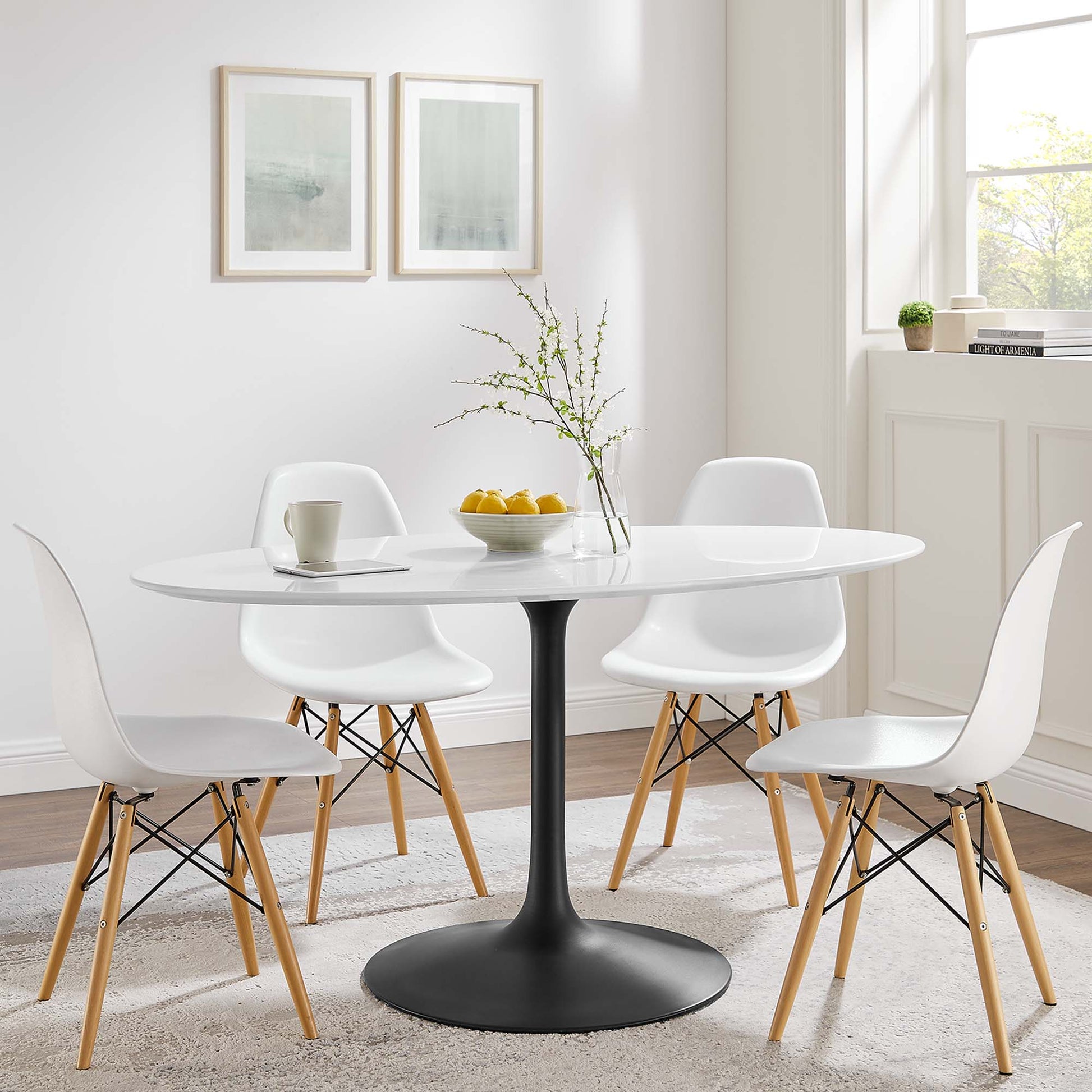 Lippa 60" Oval Wood Dining Table by Modway - Best Buy Furniture