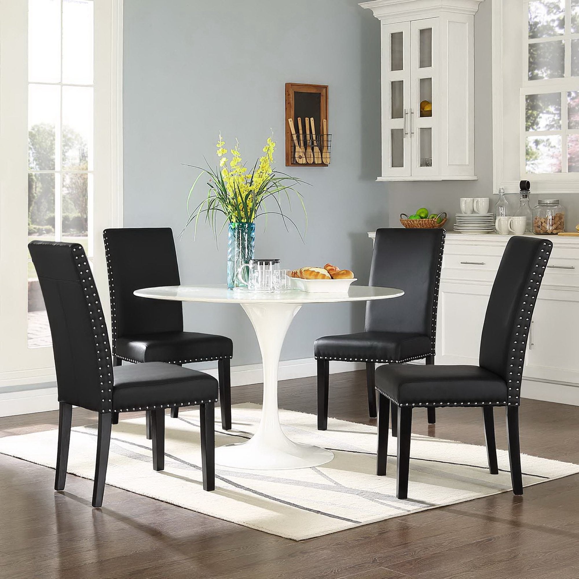 Parcel Vinyl Dining Side Chair Set of 4 by Modway - Best Buy Furniture