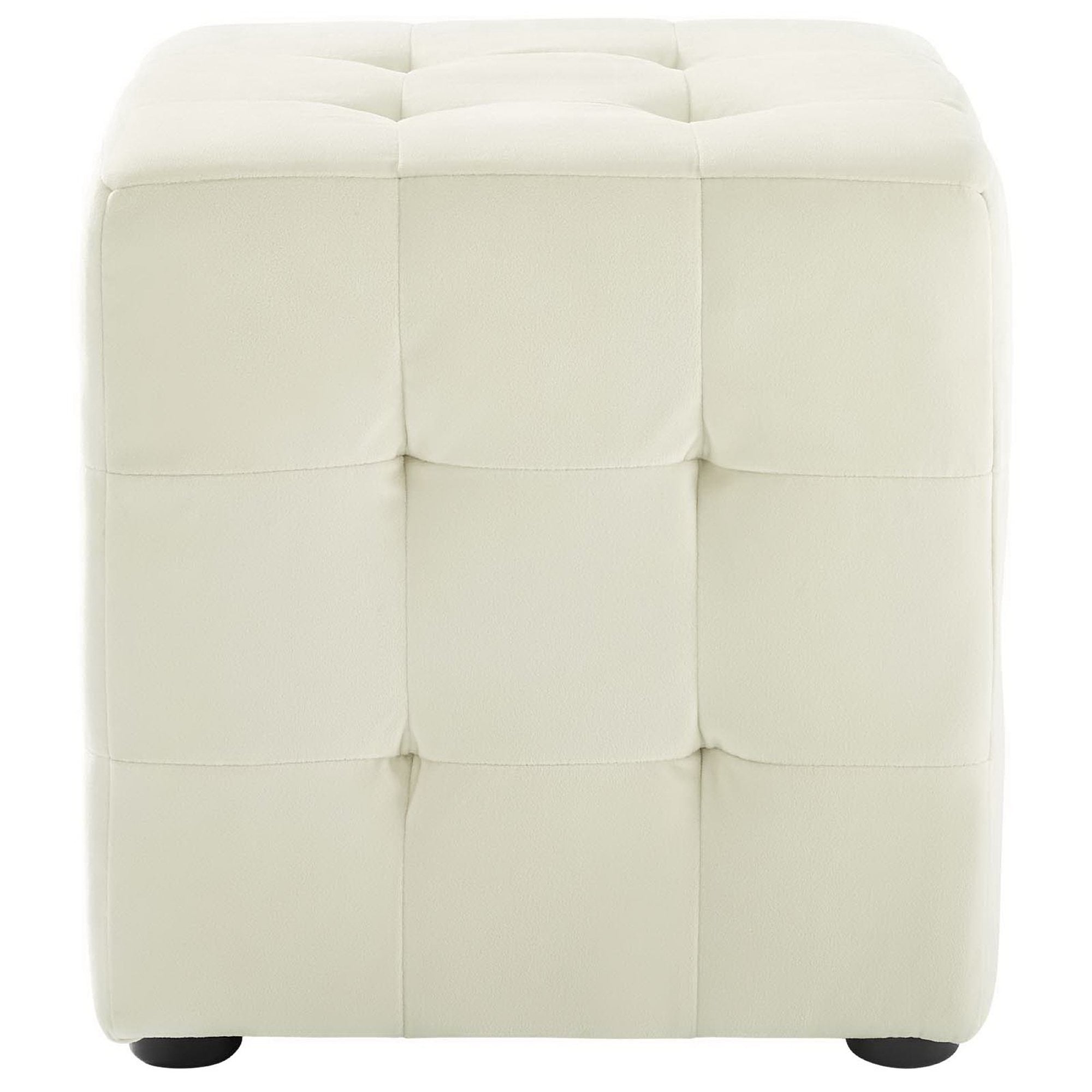 Contour Tufted Cube Performance Velvet Ottoman by Modway