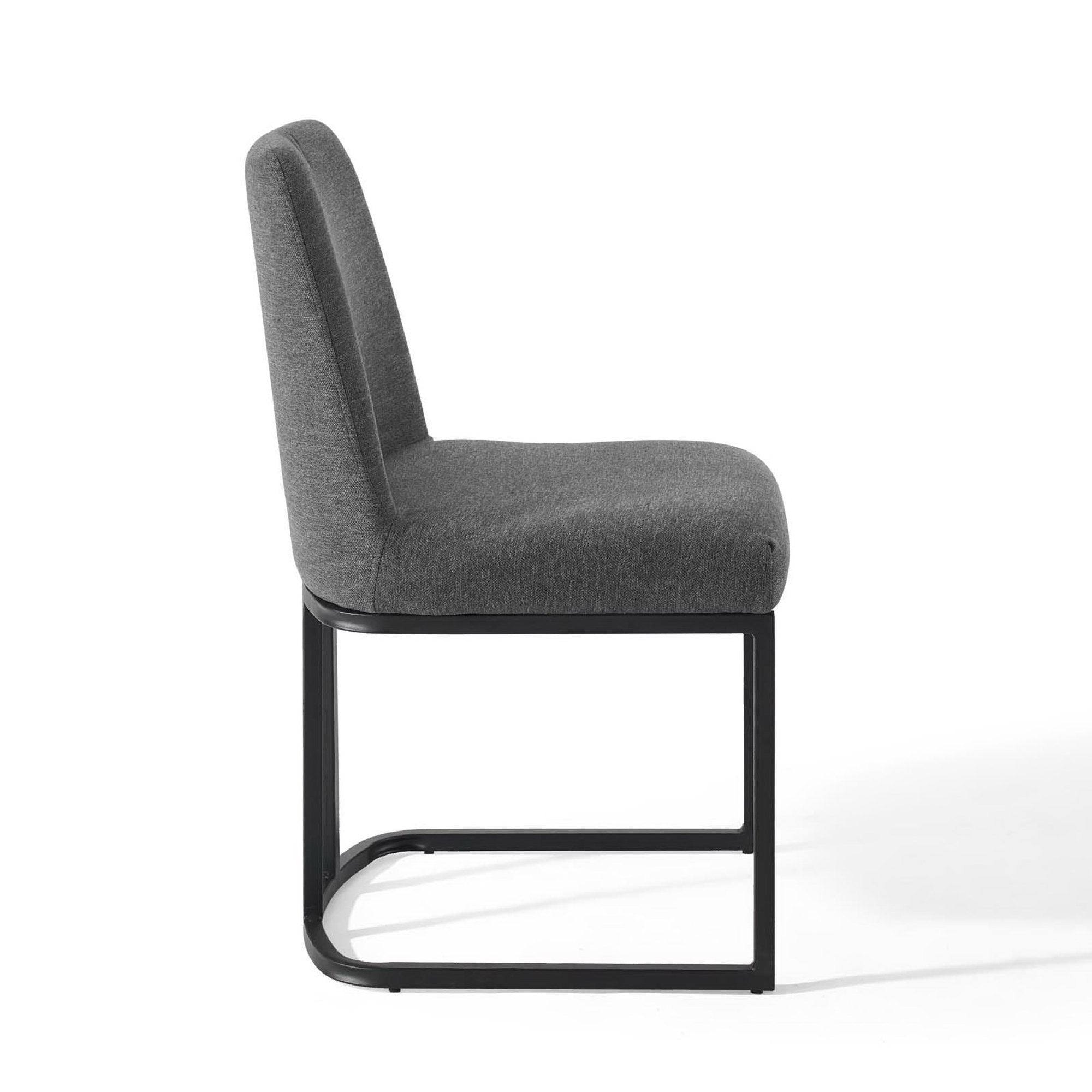 Amplify Sled Base Upholstered Fabric Dining Side Chair by Modway
