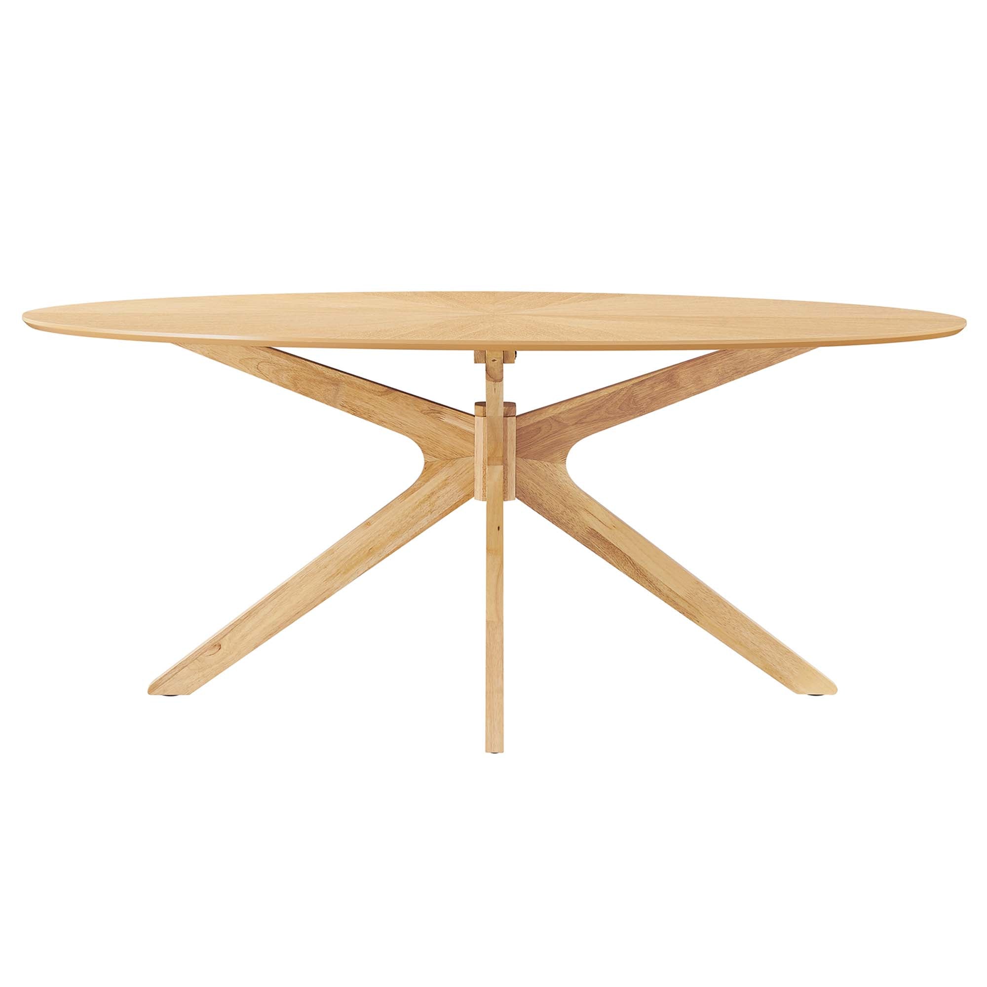 Crossroads 71" Oval Wood Dining Table by Modway