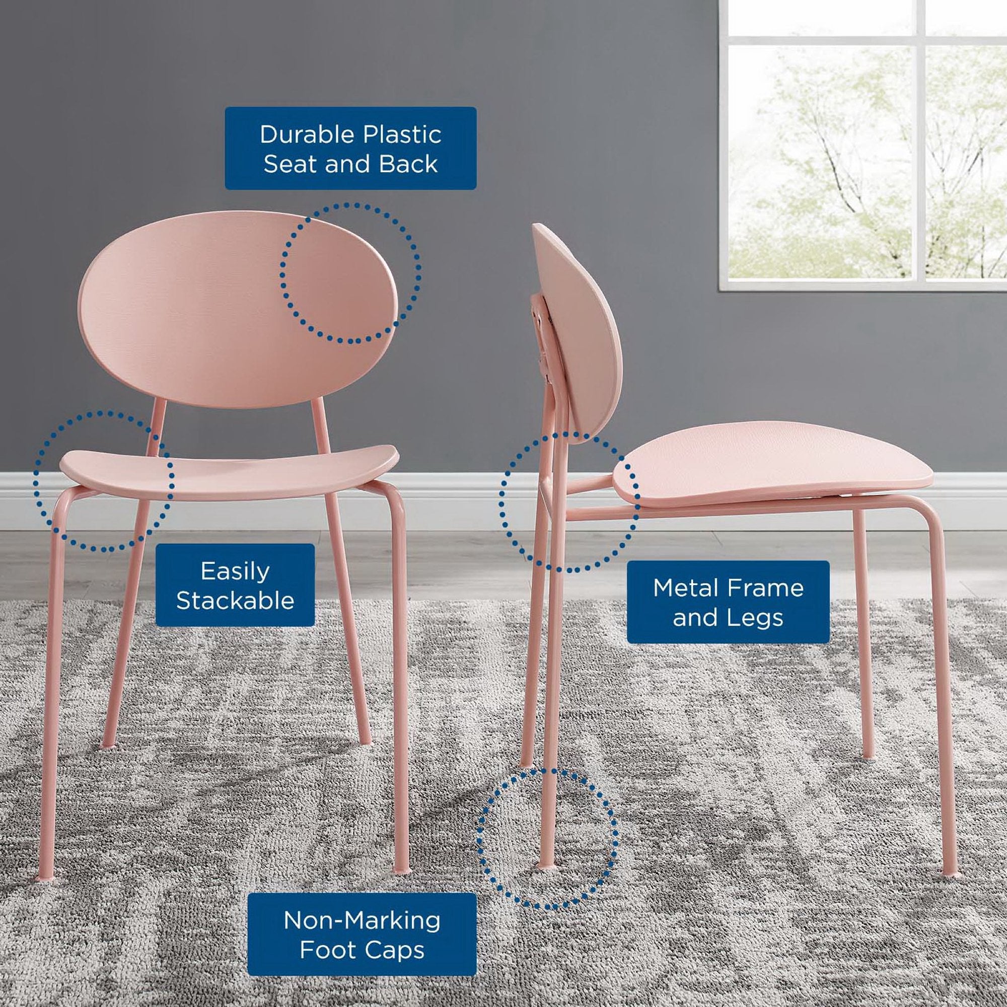 Palette Dining Side Chair Set of 2 by Modway - Best Buy Furniture