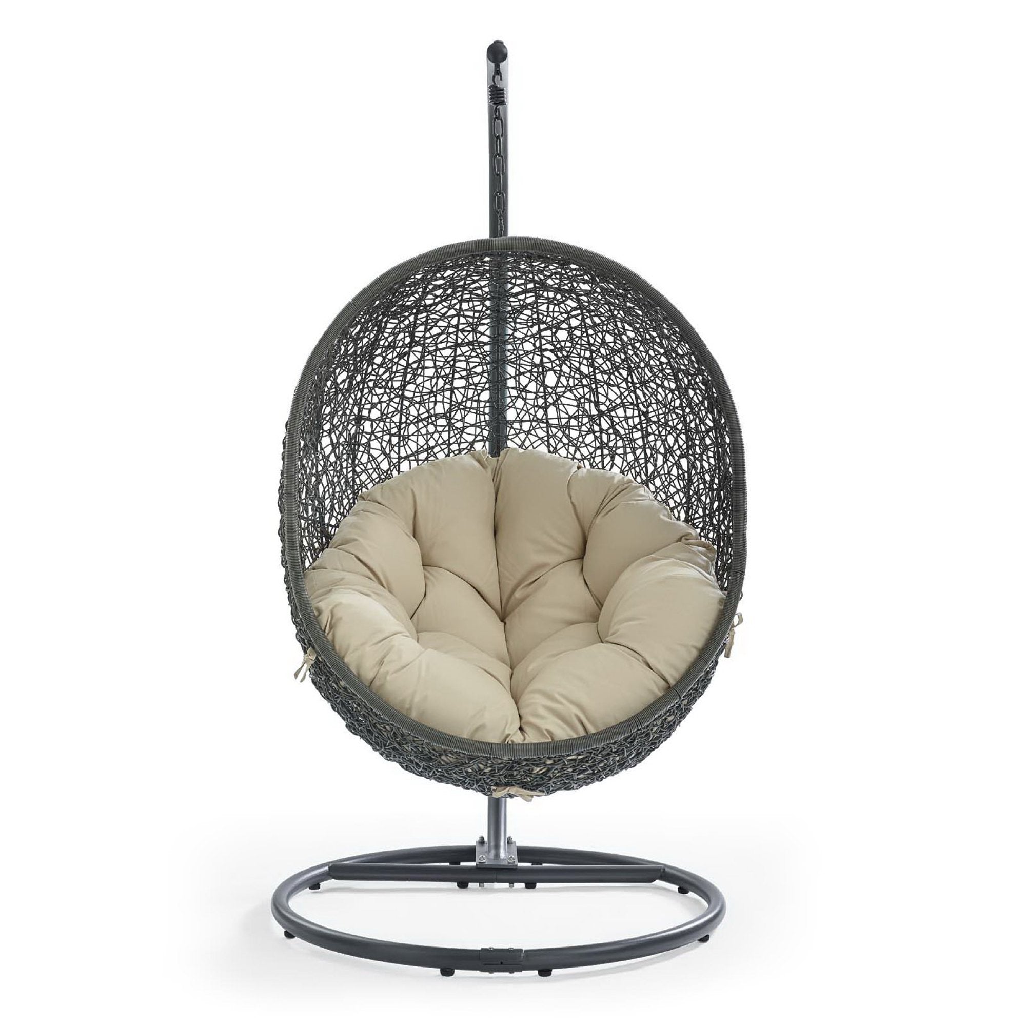 Hide Outdoor Patio Sunbrella� Swing Chair With Stand by Modway