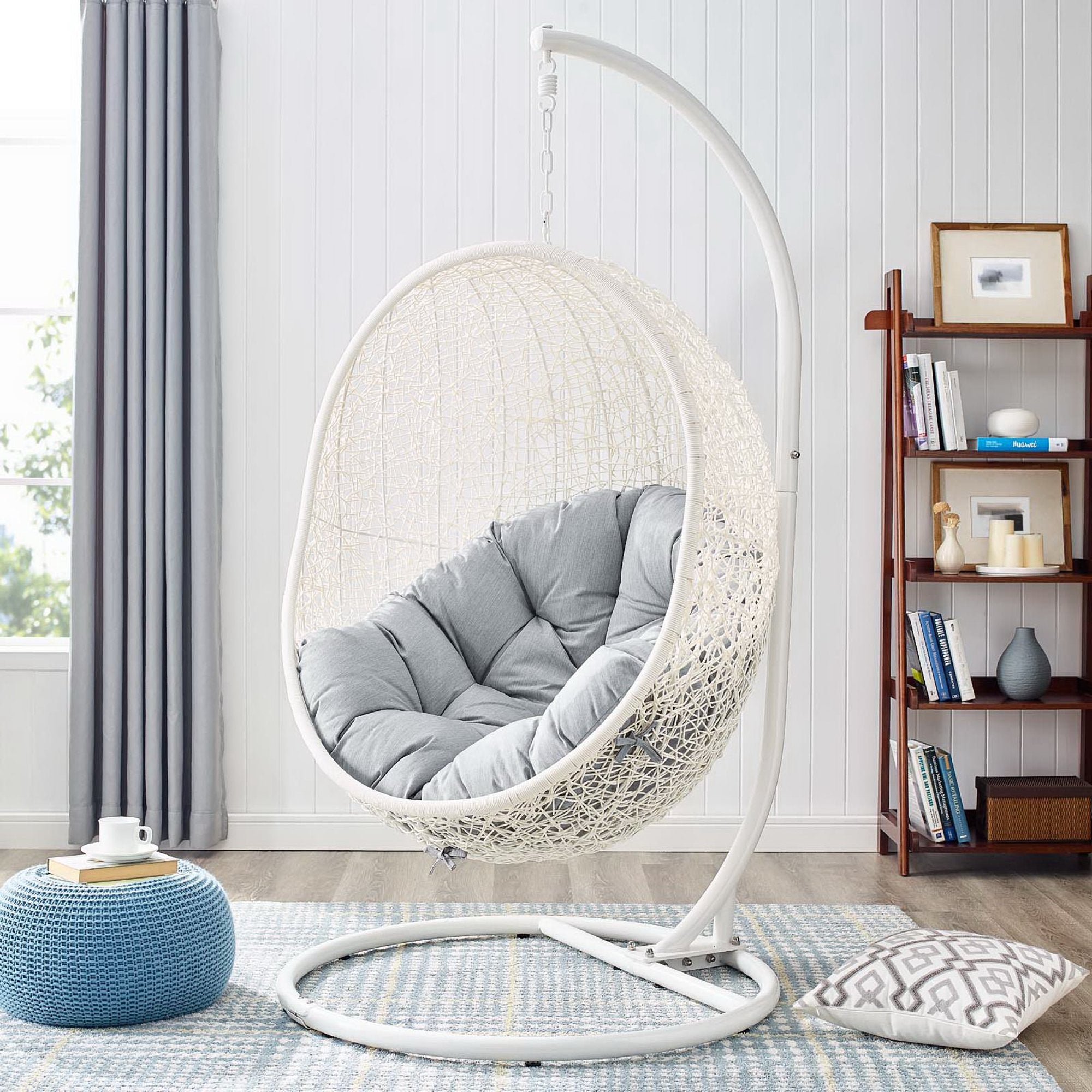 Hide Outdoor Patio Sunbrella� Swing Chair With Stand by Modway