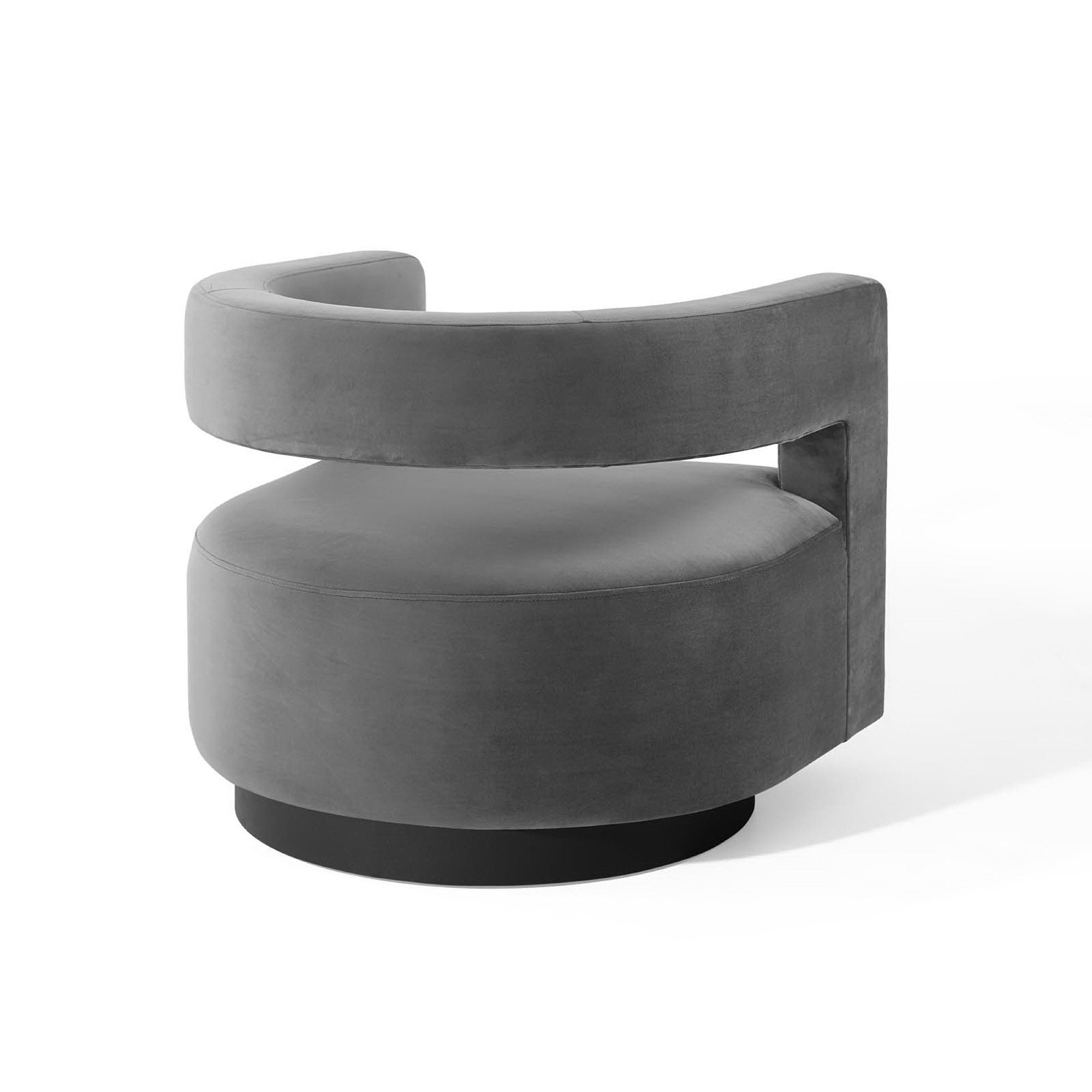 Spin Cutaway Performance Velvet Swivel Armchair by Modway