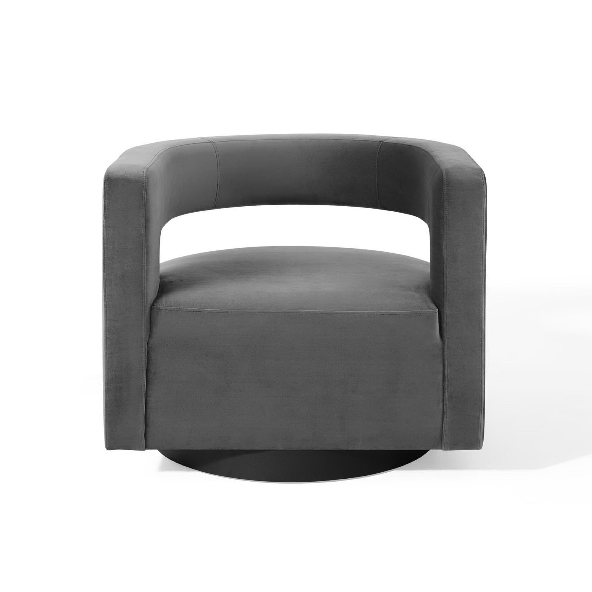 Spin Cutaway Performance Velvet Swivel Armchair by Modway
