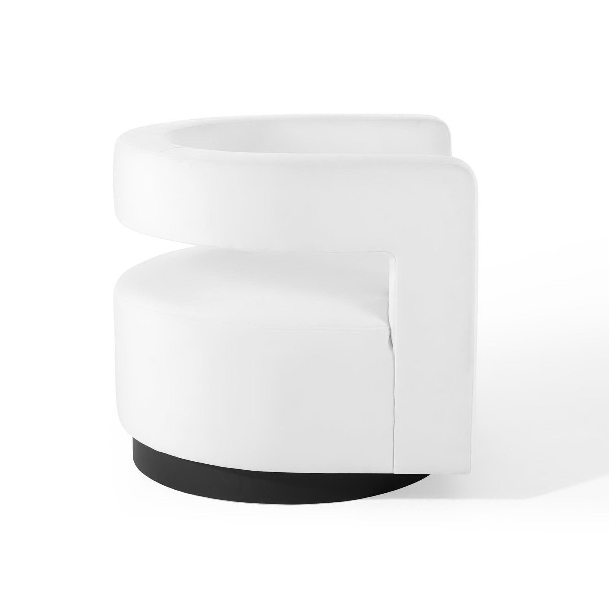 Spin Cutaway Performance Velvet Swivel Armchair by Modway