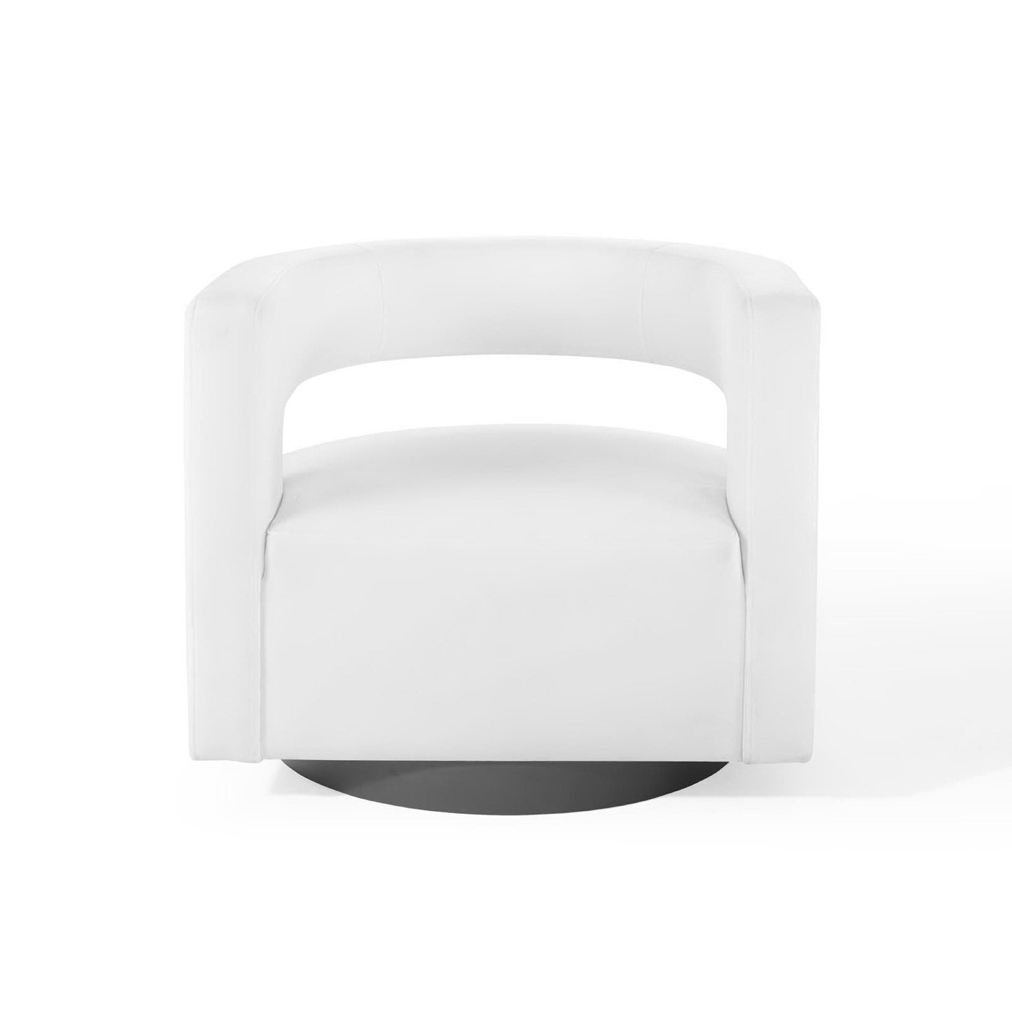 Spin Cutaway Performance Velvet Swivel Armchair by Modway