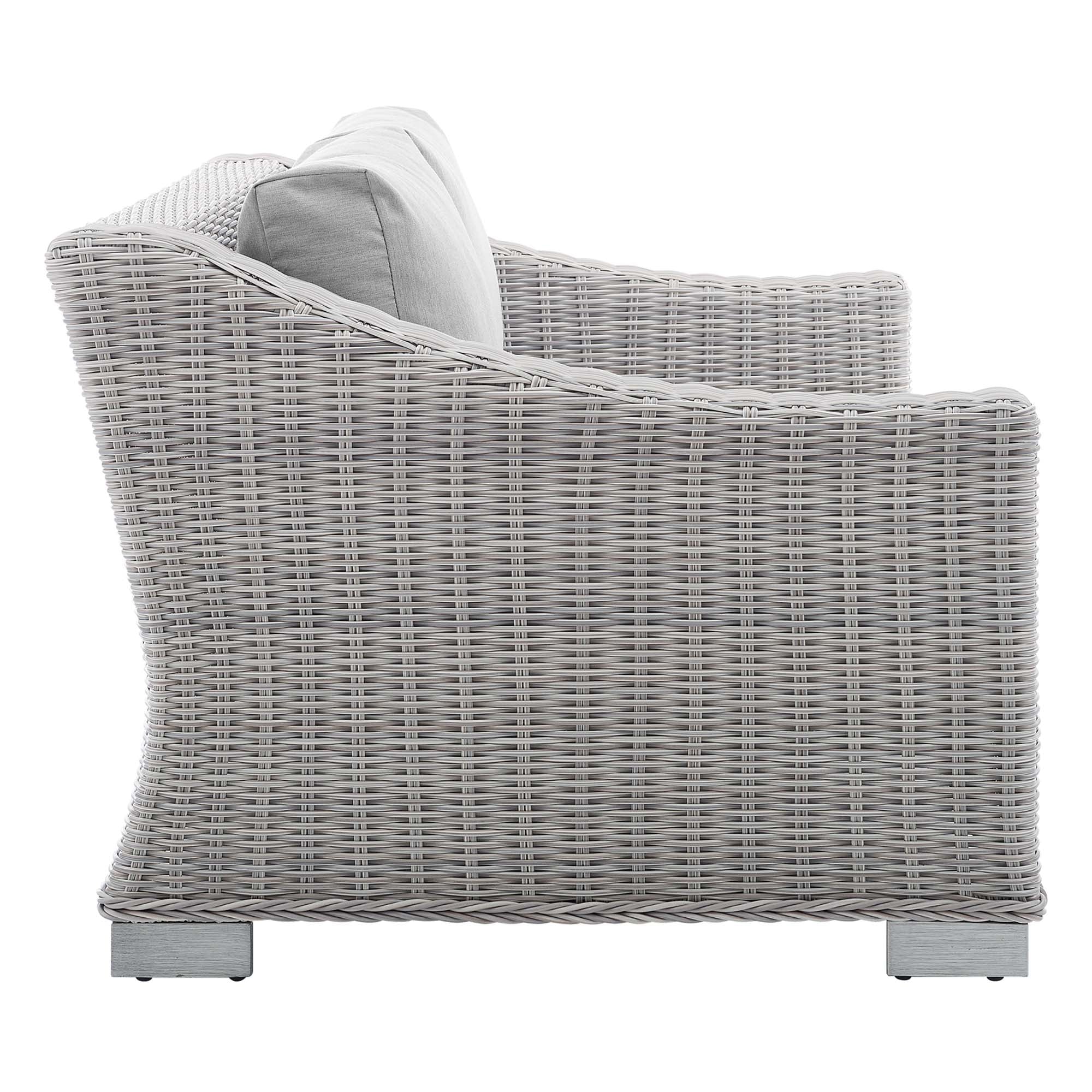 Conway Sunbrella� Outdoor Patio Wicker Rattan Loveseat by Modway