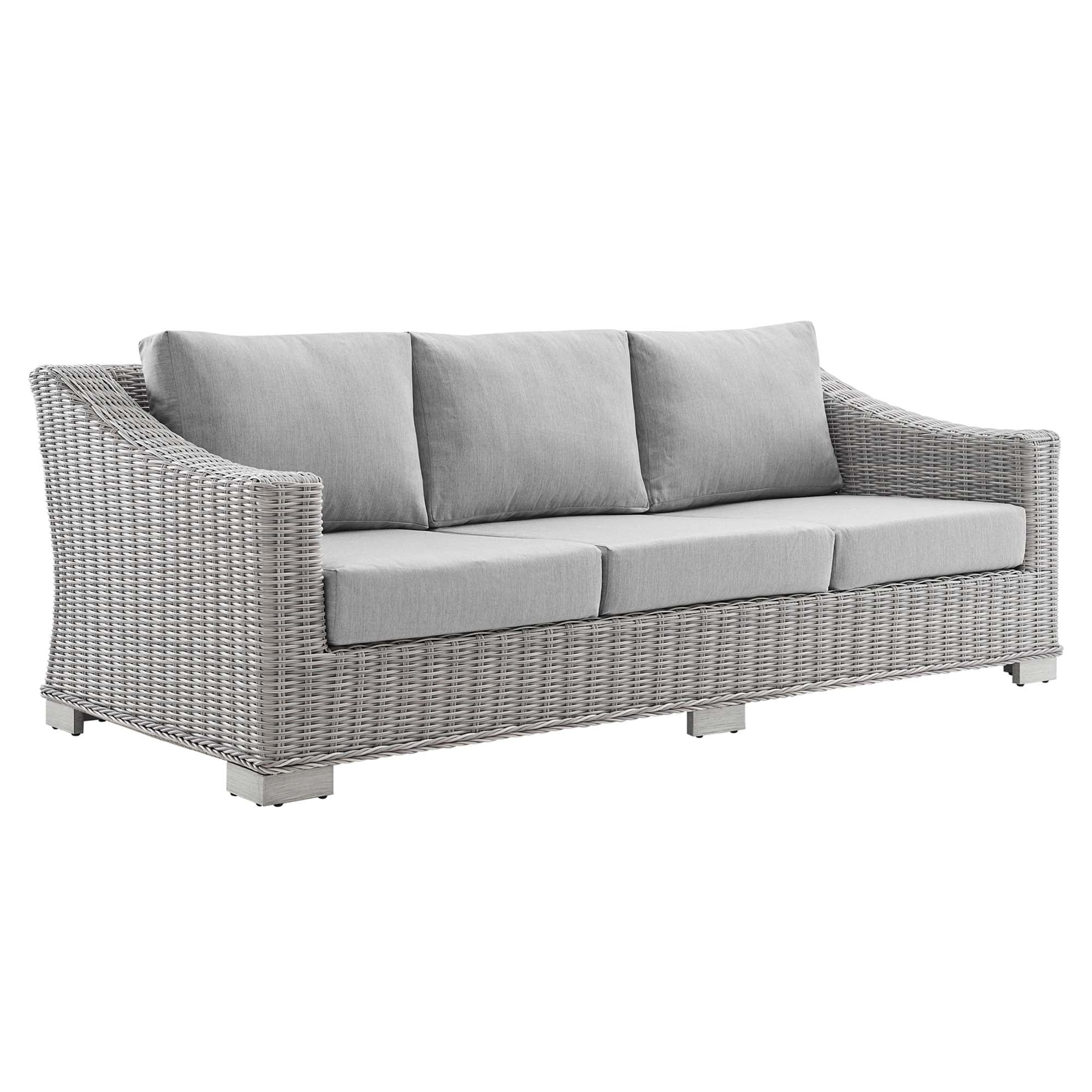 Conway Sunbrella� Outdoor Patio Wicker Rattan Sofa by Modway