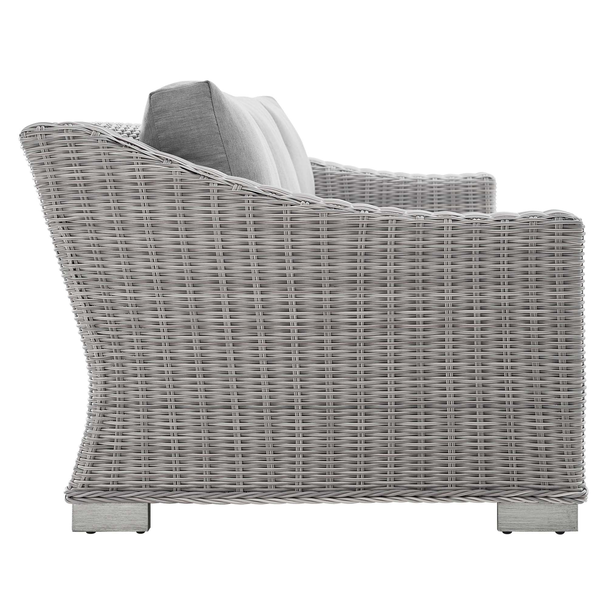 Conway Sunbrella� Outdoor Patio Wicker Rattan Sofa by Modway