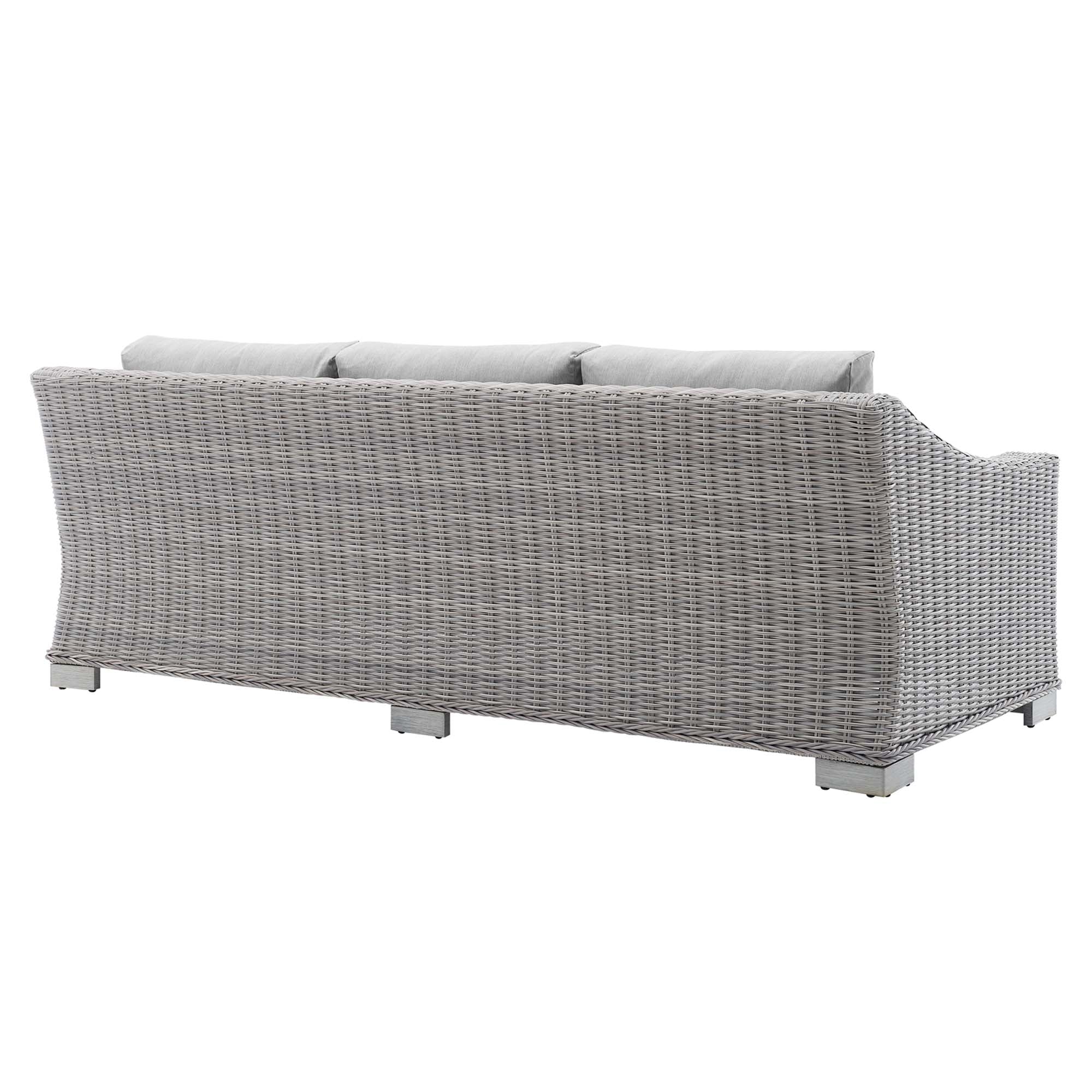 Conway Sunbrella� Outdoor Patio Wicker Rattan Sofa by Modway