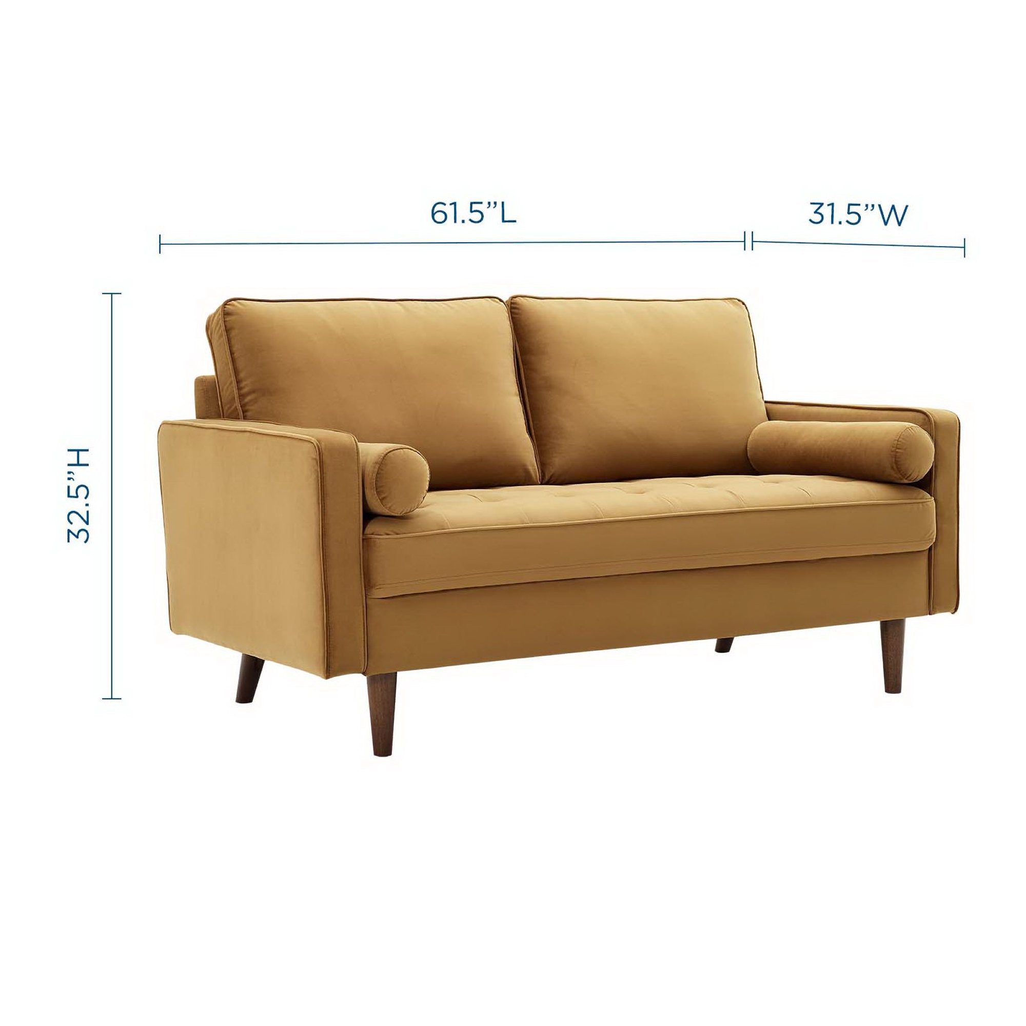Valour Performance Velvet Loveseat by Modway