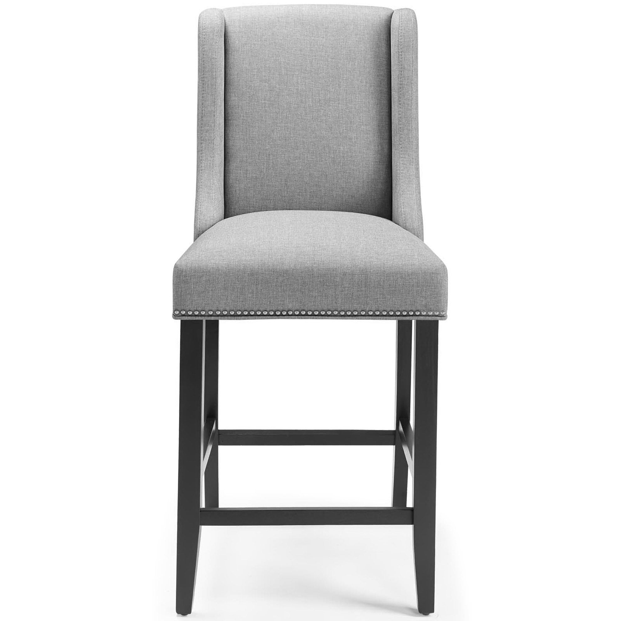 Baron Upholstered Fabric Counter Stool Set of 2 by Modway