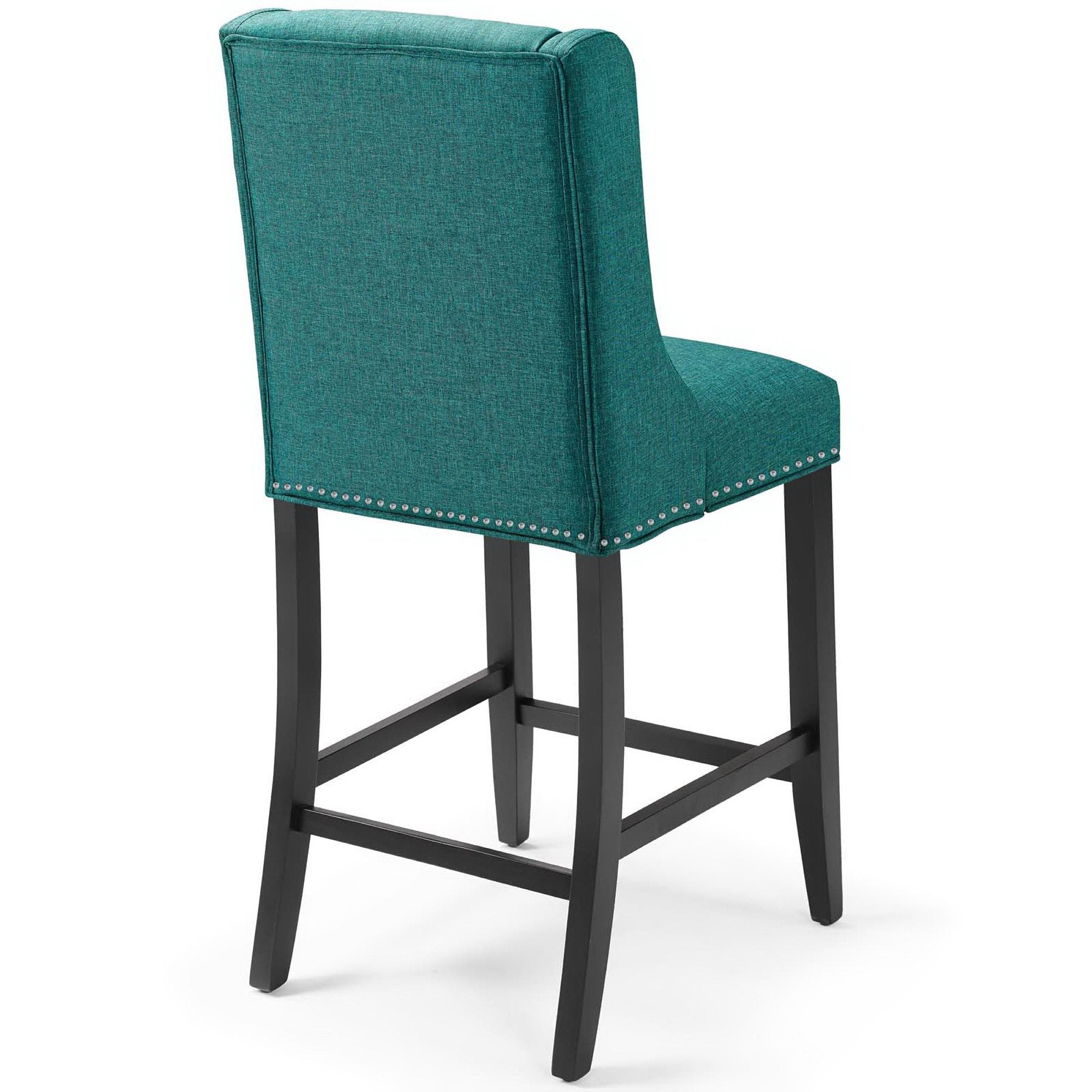 Baron Upholstered Fabric Counter Stool Set of 2 by Modway