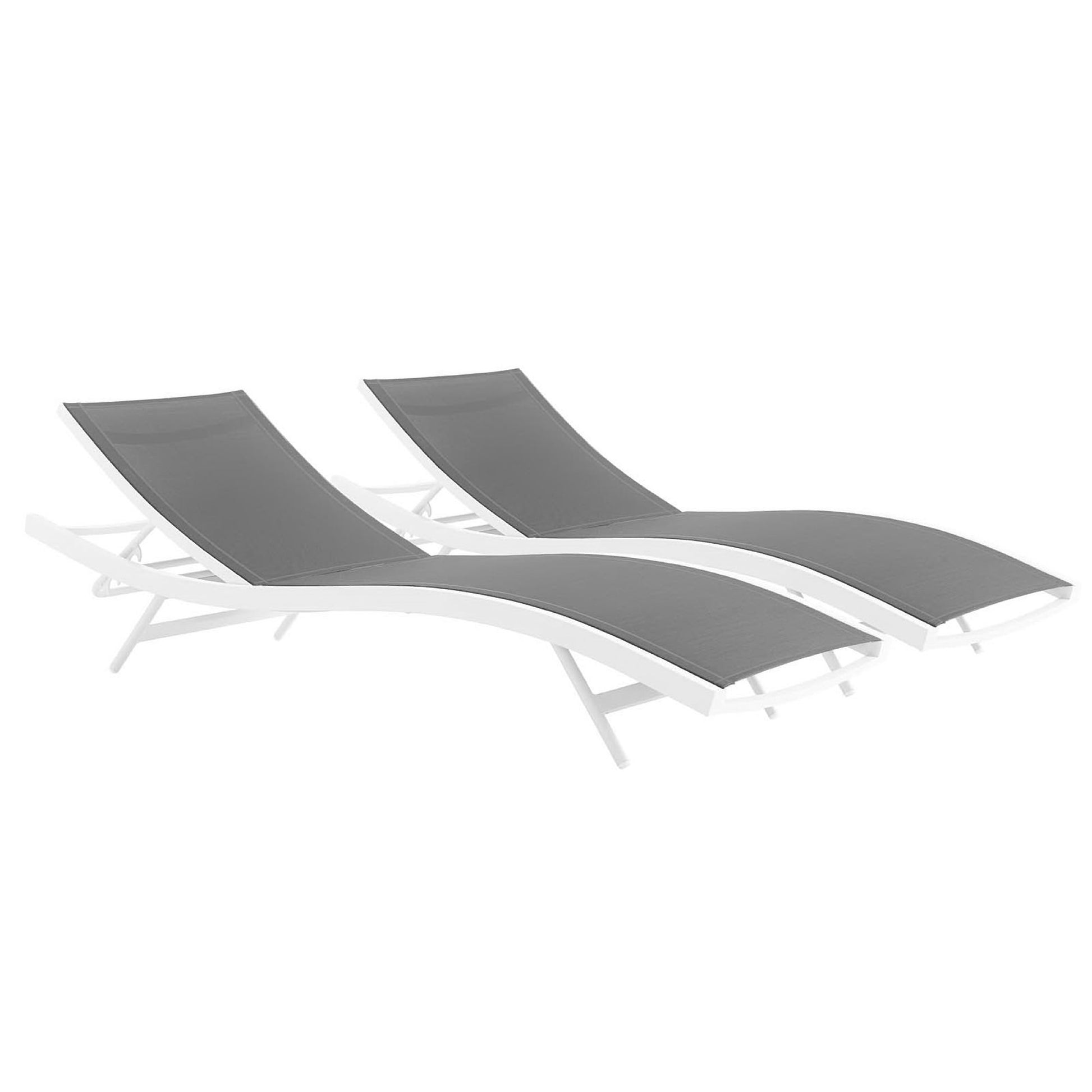 Glimpse Outdoor Patio Mesh Chaise Lounge Set of 2 by Modway - Best Buy Furniture