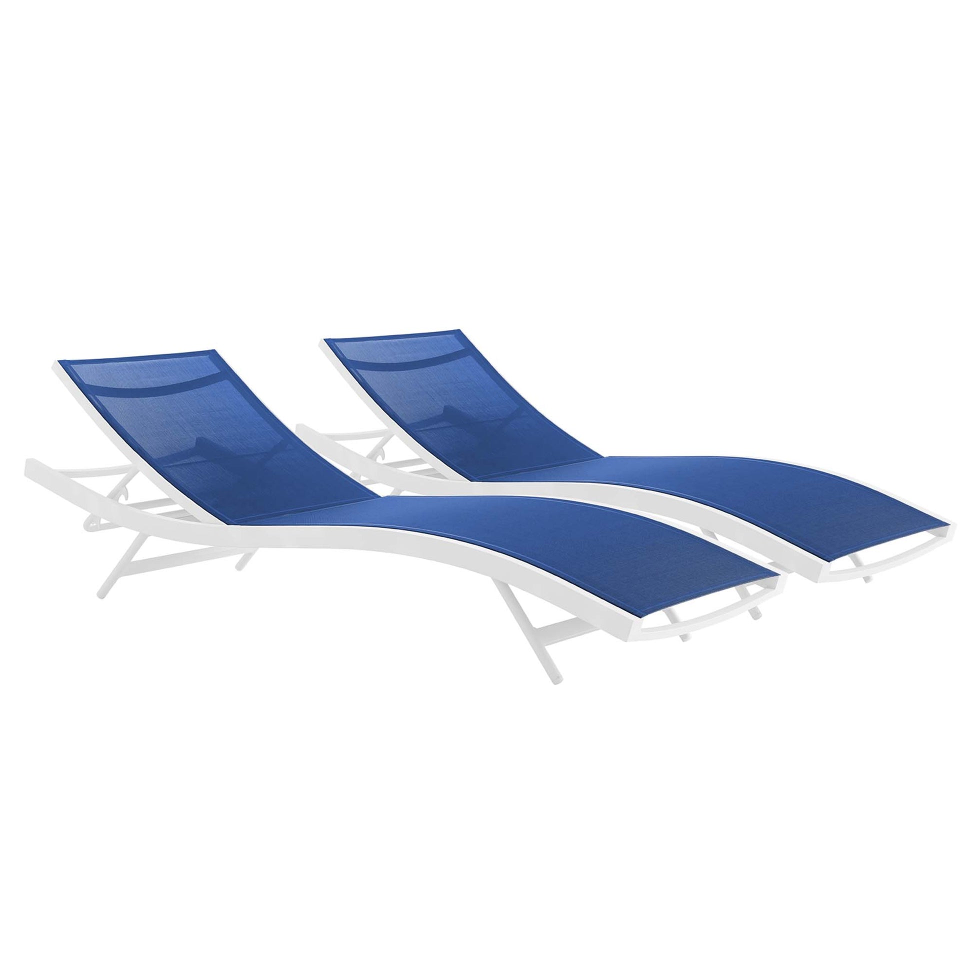 Glimpse Outdoor Patio Mesh Chaise Lounge Set of 2 by Modway - Best Buy Furniture