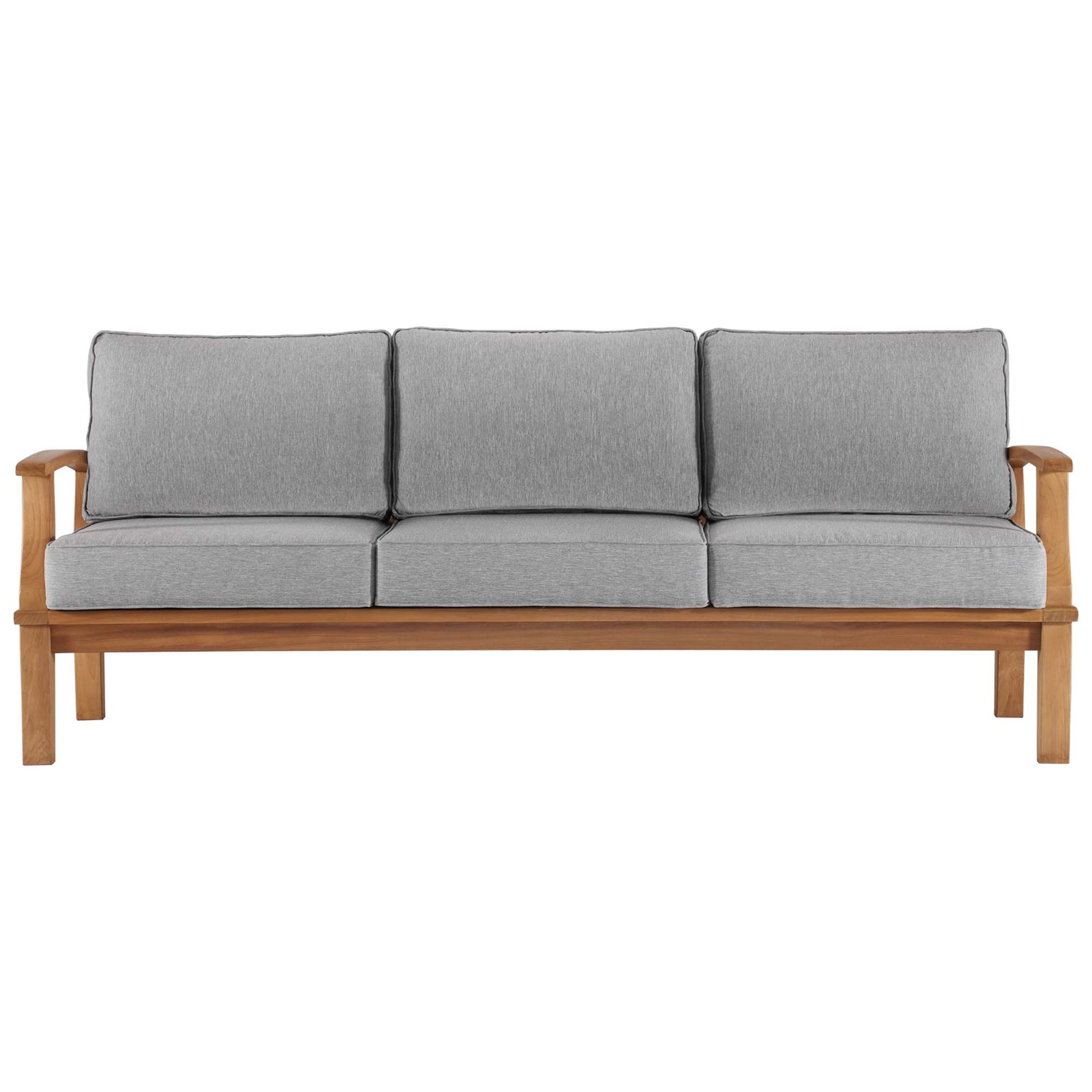 Marina Outdoor Patio Teak Sofa by Modway - Best Buy Furniture