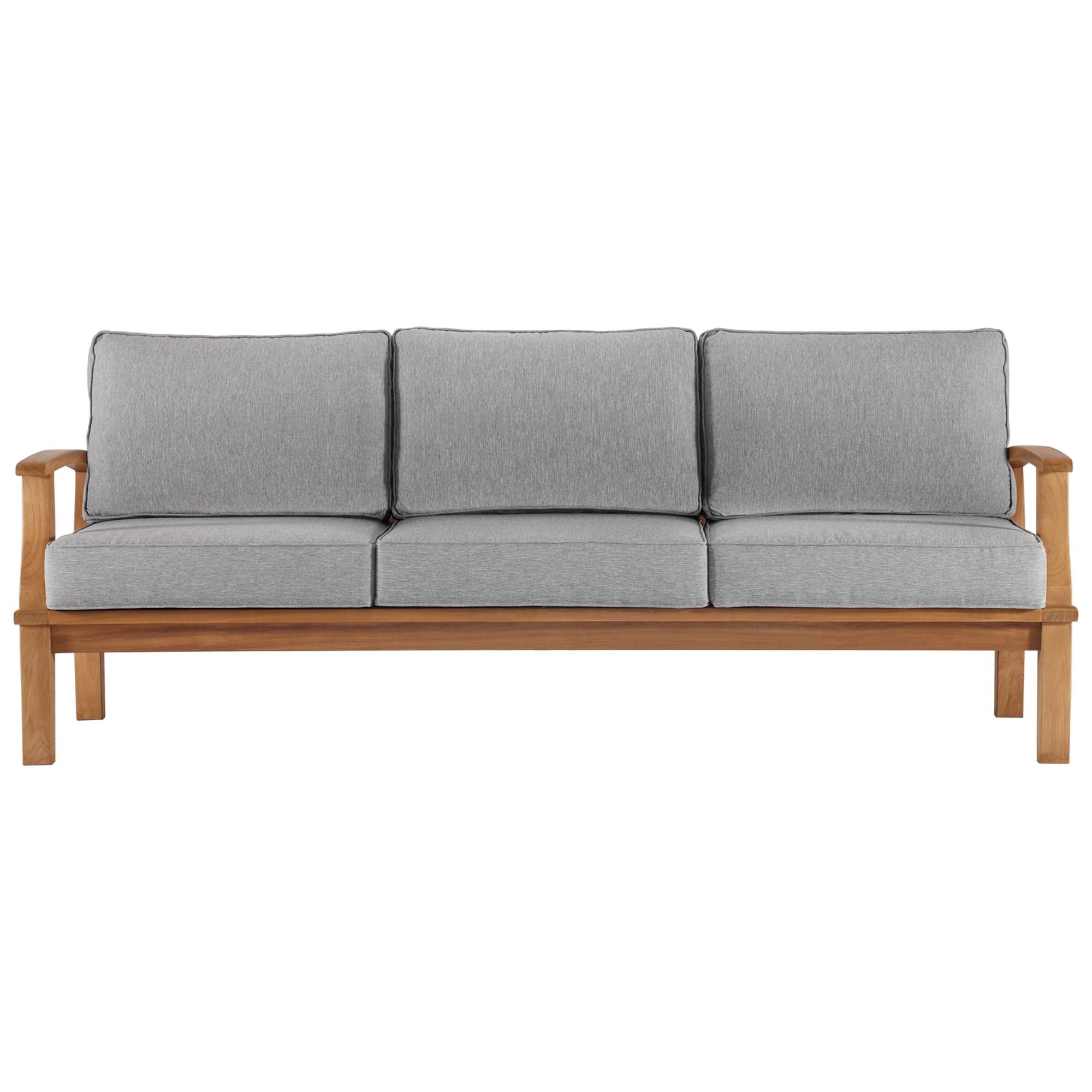 Marina Outdoor Patio Teak Sofa by Modway - Best Buy Furniture