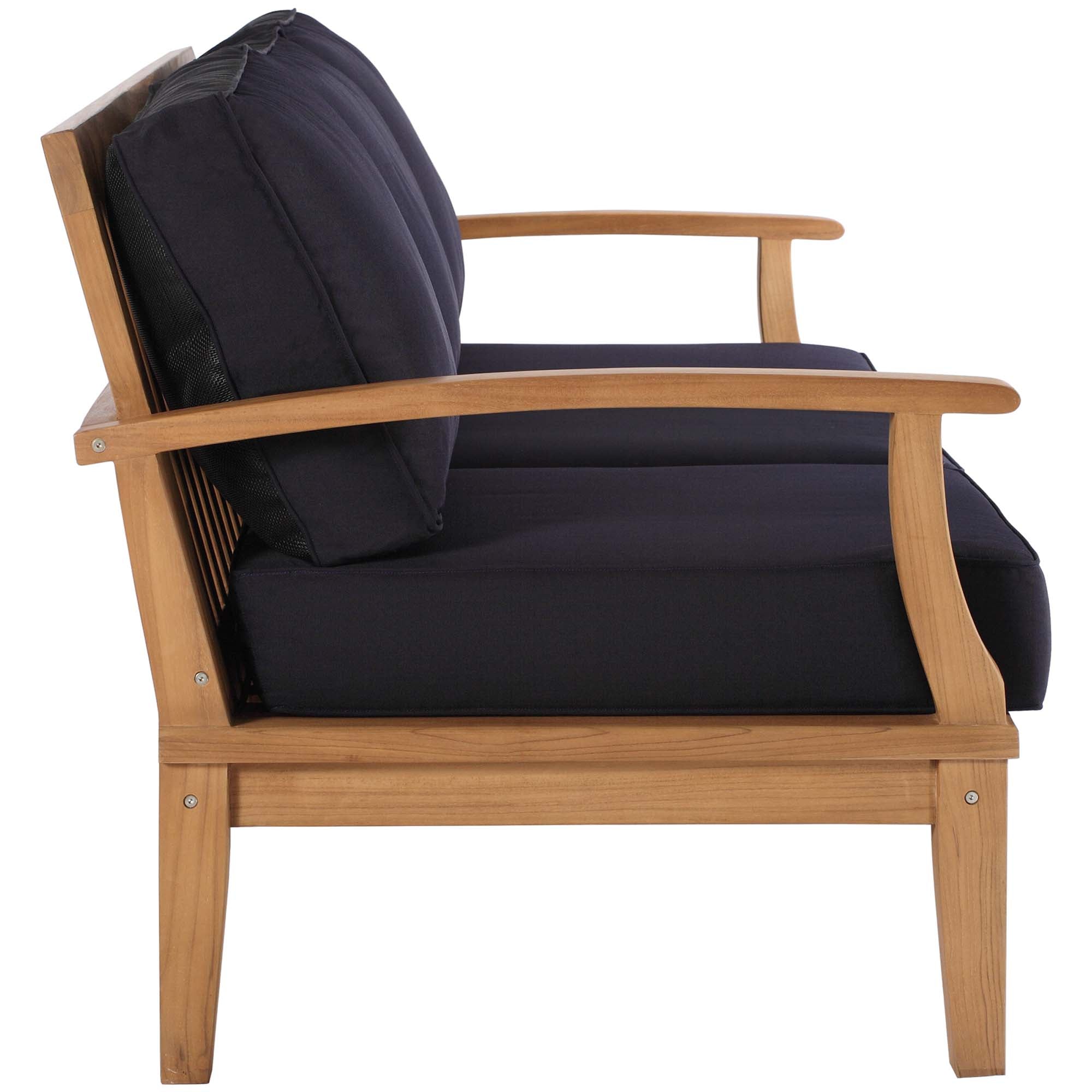 Marina Outdoor Patio Teak Sofa by Modway - Best Buy Furniture