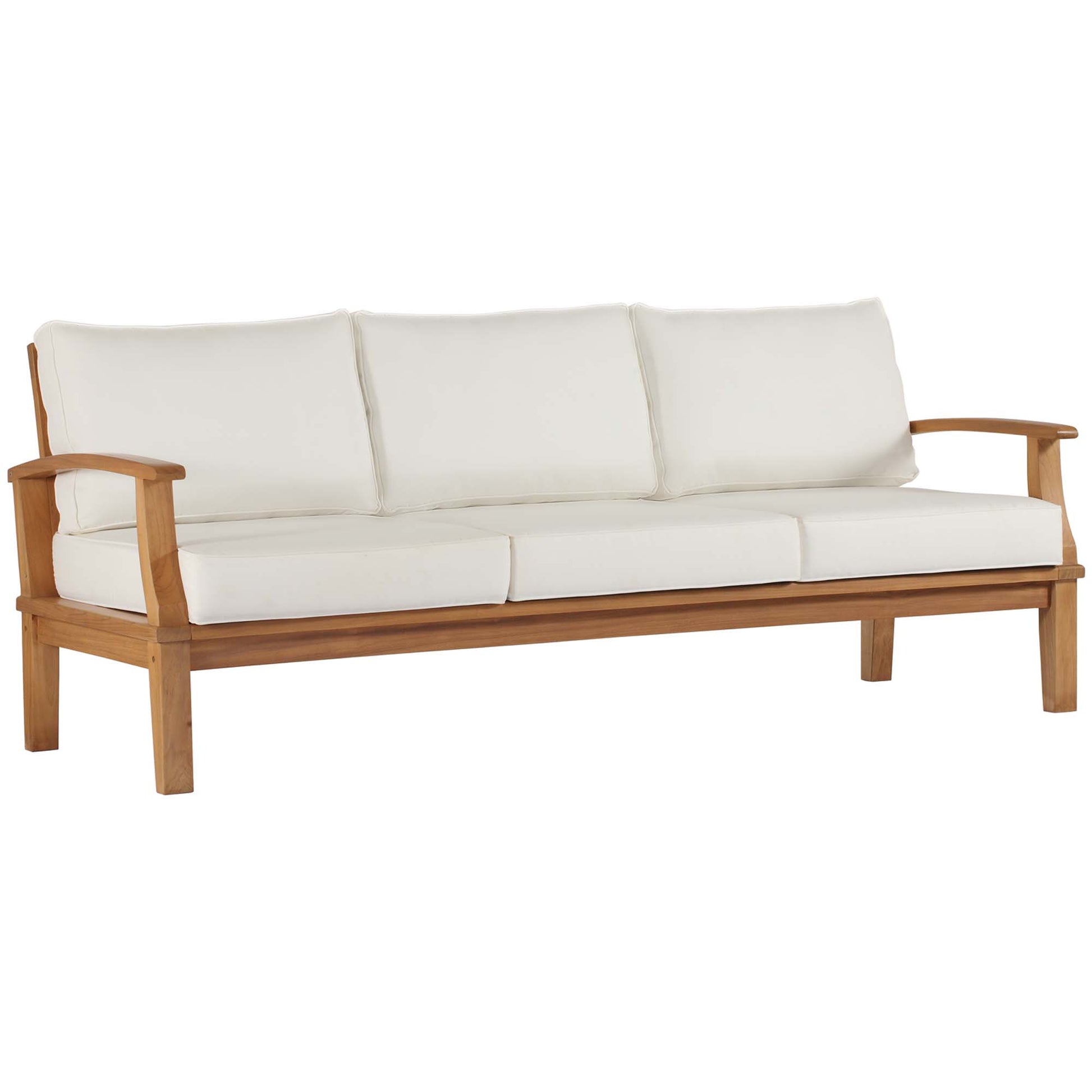 Marina Outdoor Patio Teak Sofa by Modway - Best Buy Furniture