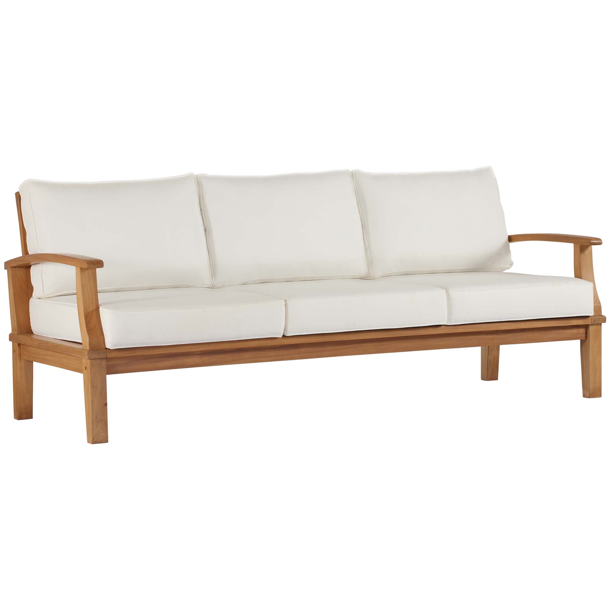 Marina Outdoor Patio Teak Sofa by Modway - Best Buy Furniture