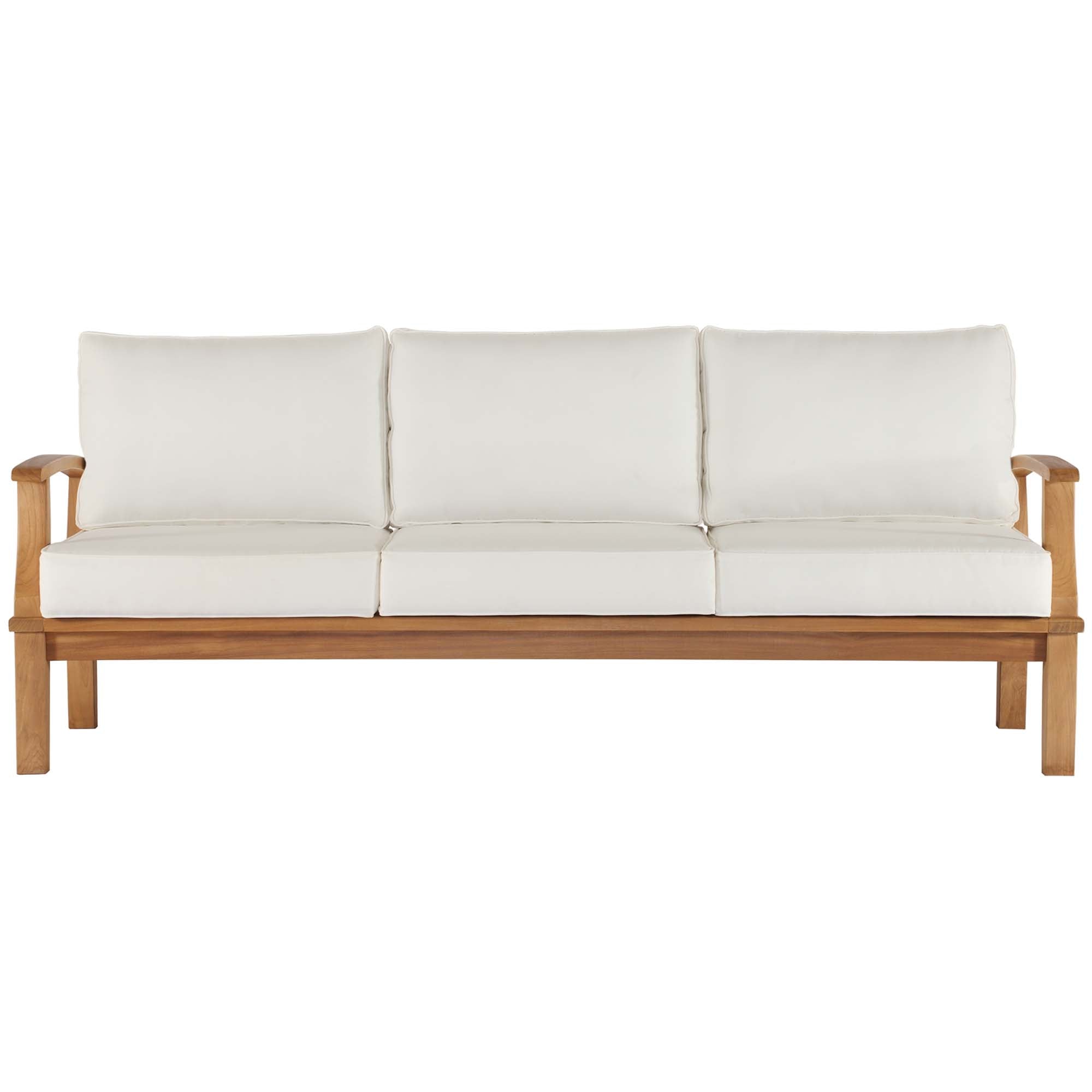 Marina Outdoor Patio Teak Sofa by Modway - Best Buy Furniture