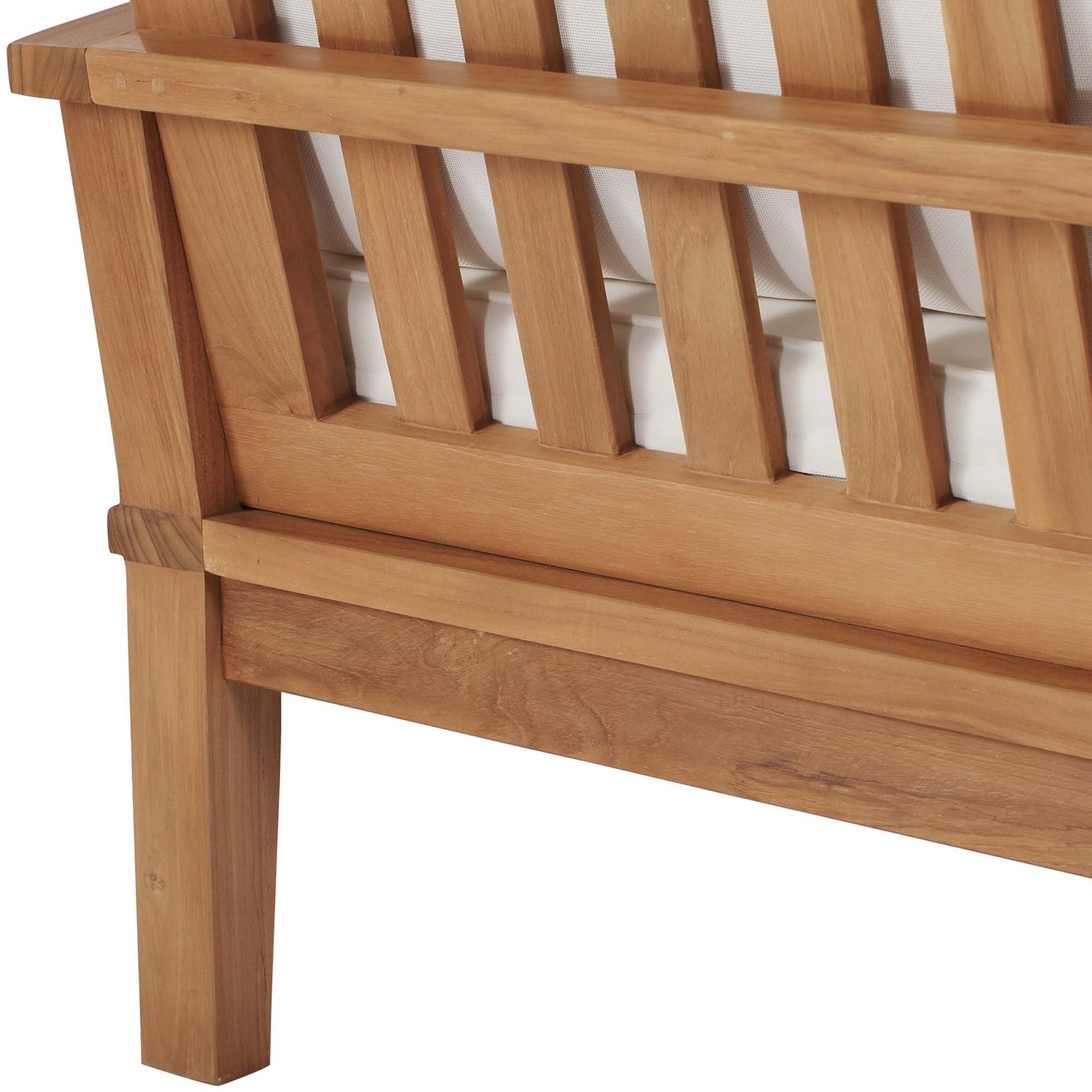 Marina Outdoor Patio Teak Sofa by Modway - Best Buy Furniture