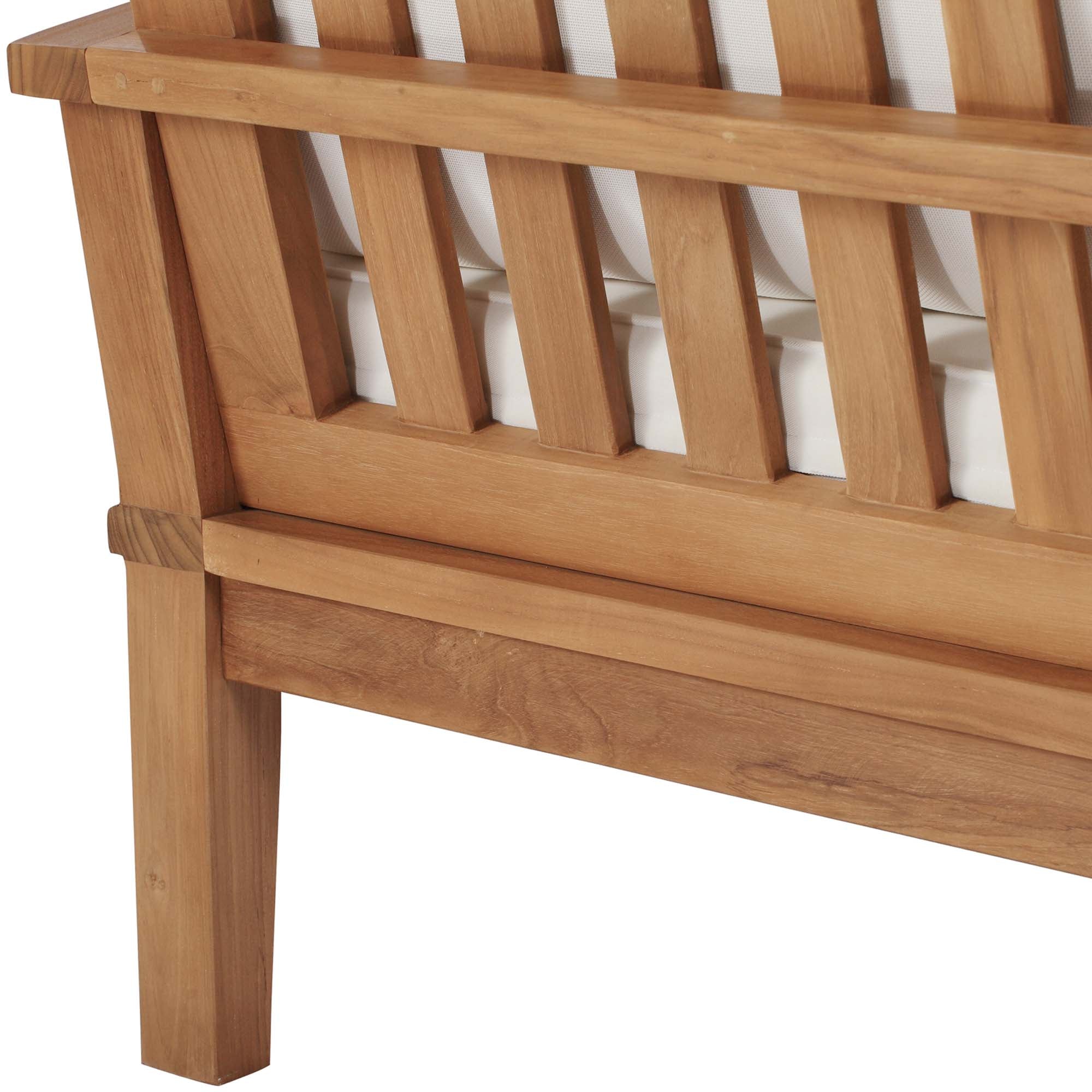 Marina Outdoor Patio Teak Sofa by Modway - Best Buy Furniture