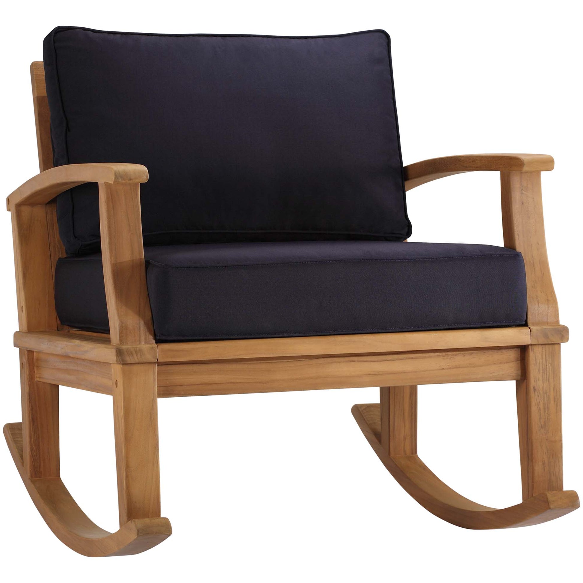 Marina Outdoor Patio Teak Rocking Chair by Modway - Best Buy Furniture